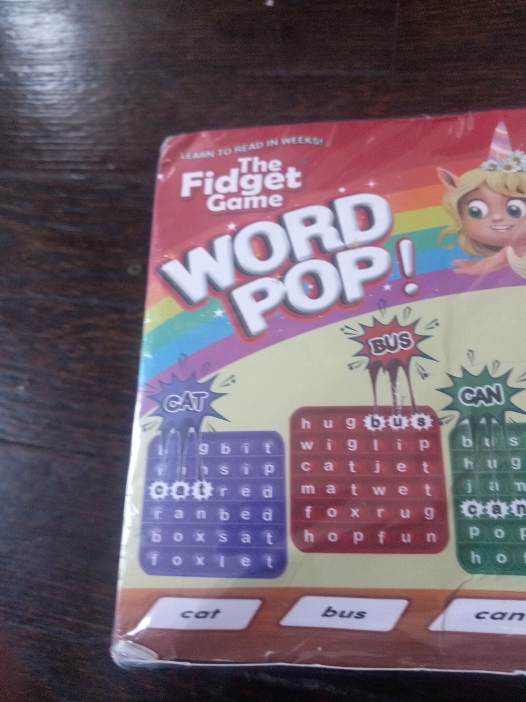 The Fidget Game Sight Words Grades Pre K-3 Learn to Read In Weeks New