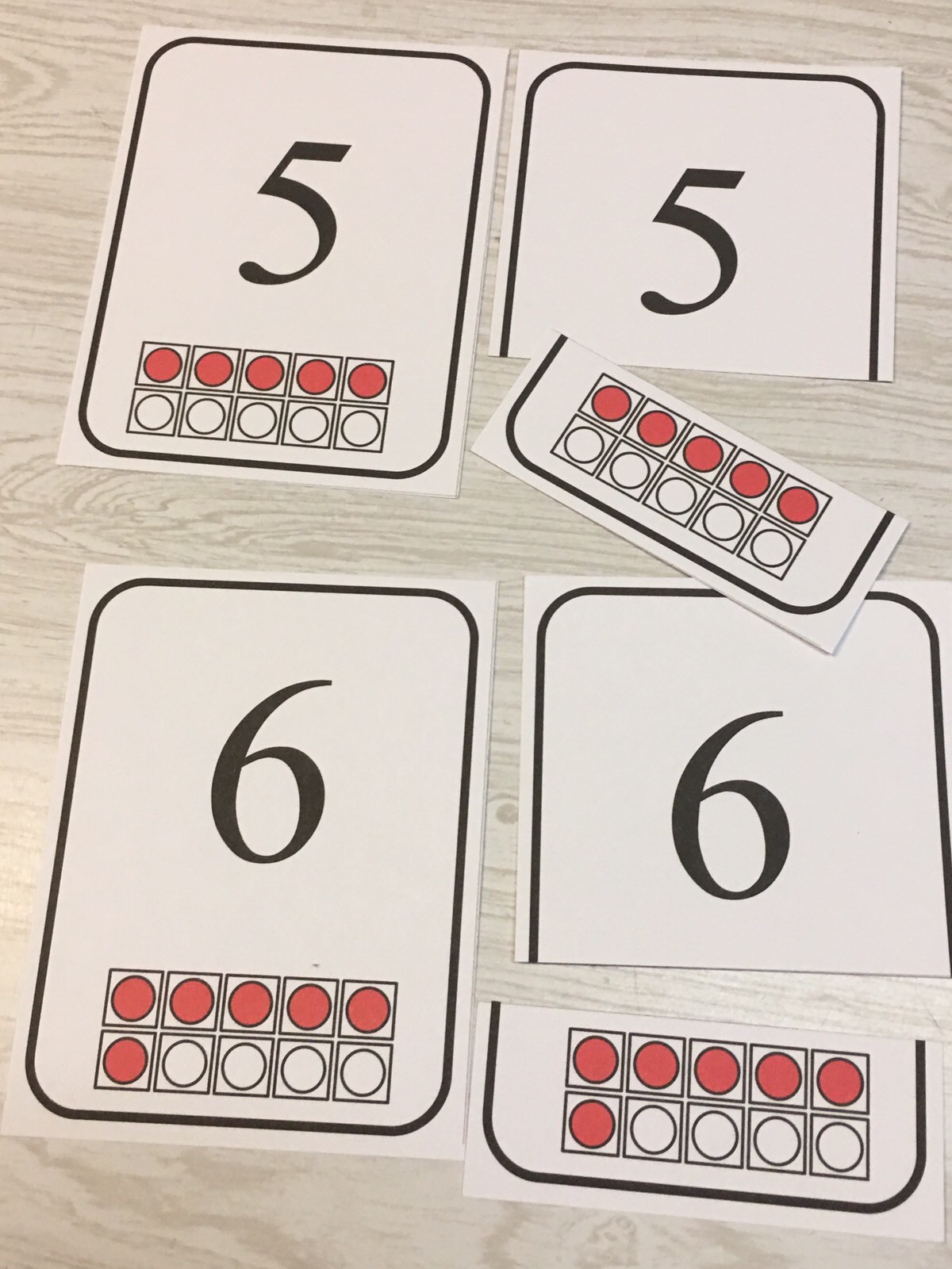Identifying Numbers – Cards for Learning Center – Three Part Cards – Montessori