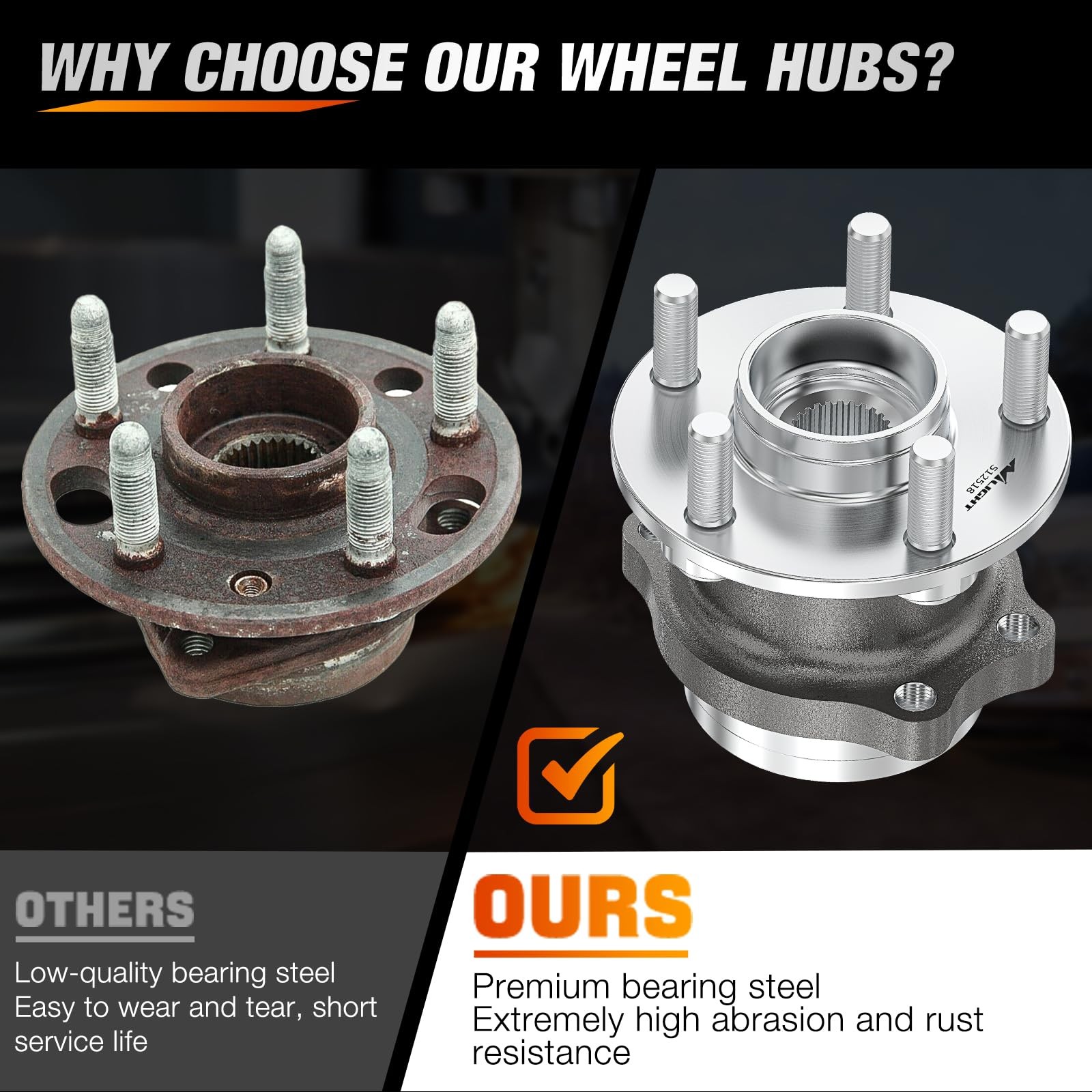 Rear Wheel Bearing Hub Assembly for Subaru Forester Impreza Crosstrek