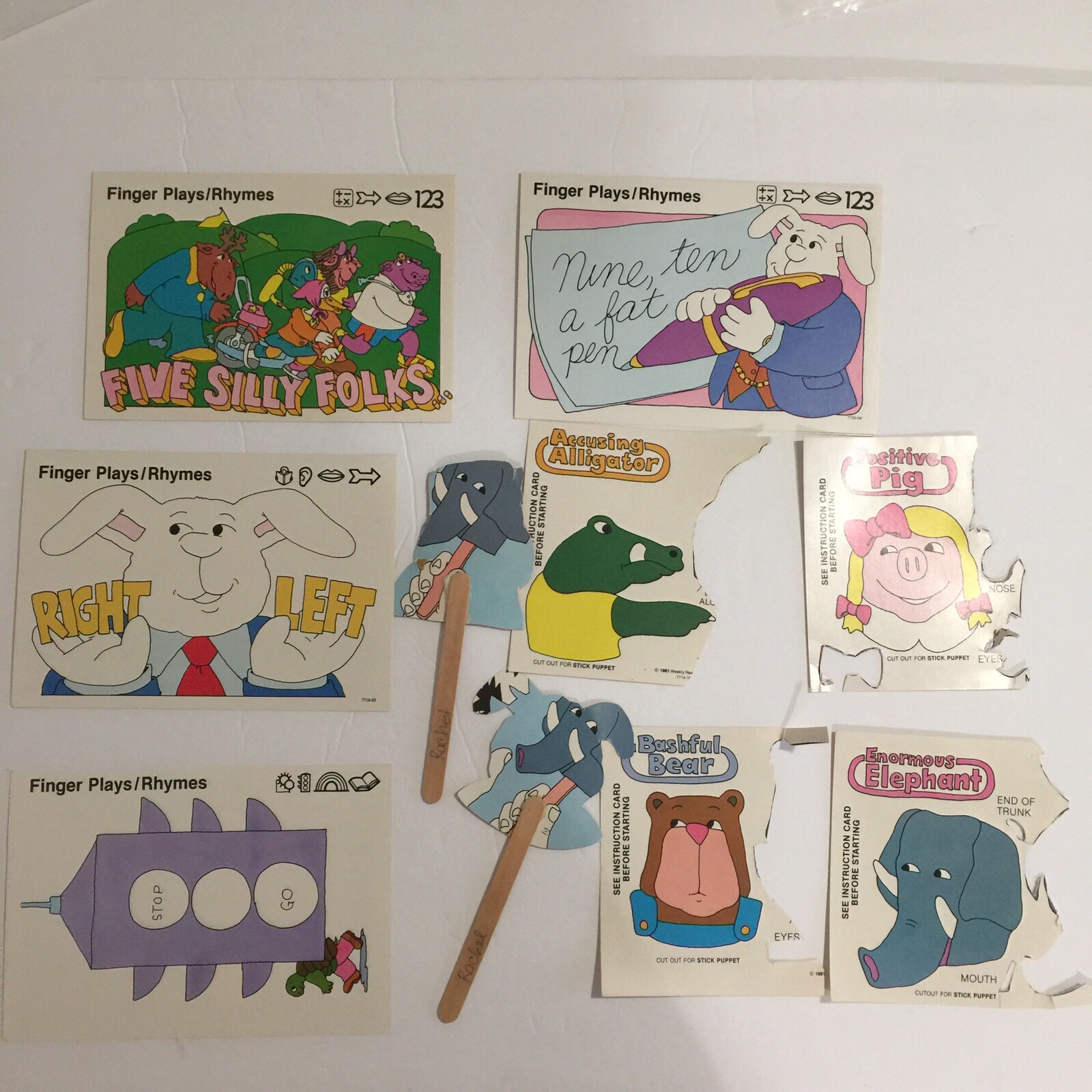 Sweet Pickles Preschool Program Homeschooling Learning Cards Finger Plays Puppet