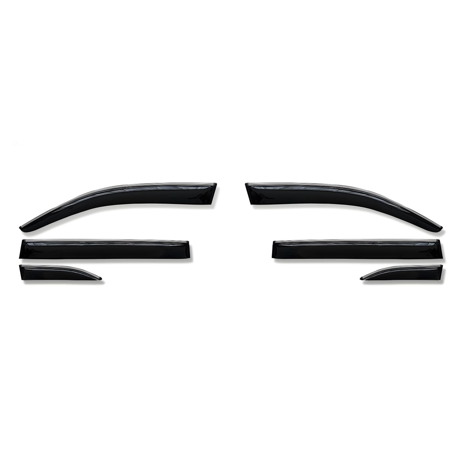 Side Window Visor 6 Piece Set for Toyota Highlander 2014 2015 2016 2017 2018 …
