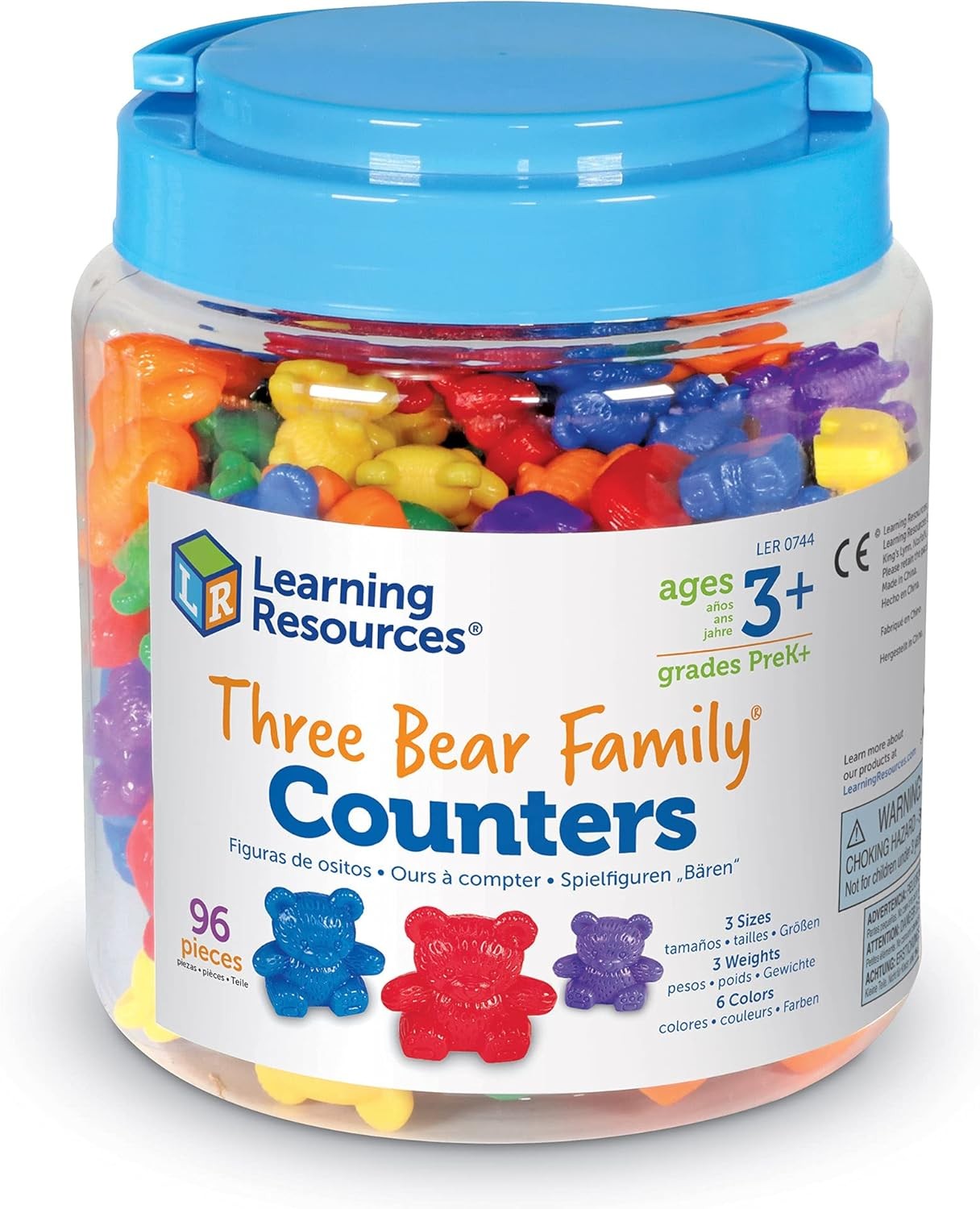 Learning Resources The Original Three Bear Family Basic Six Colour Rainbow Count