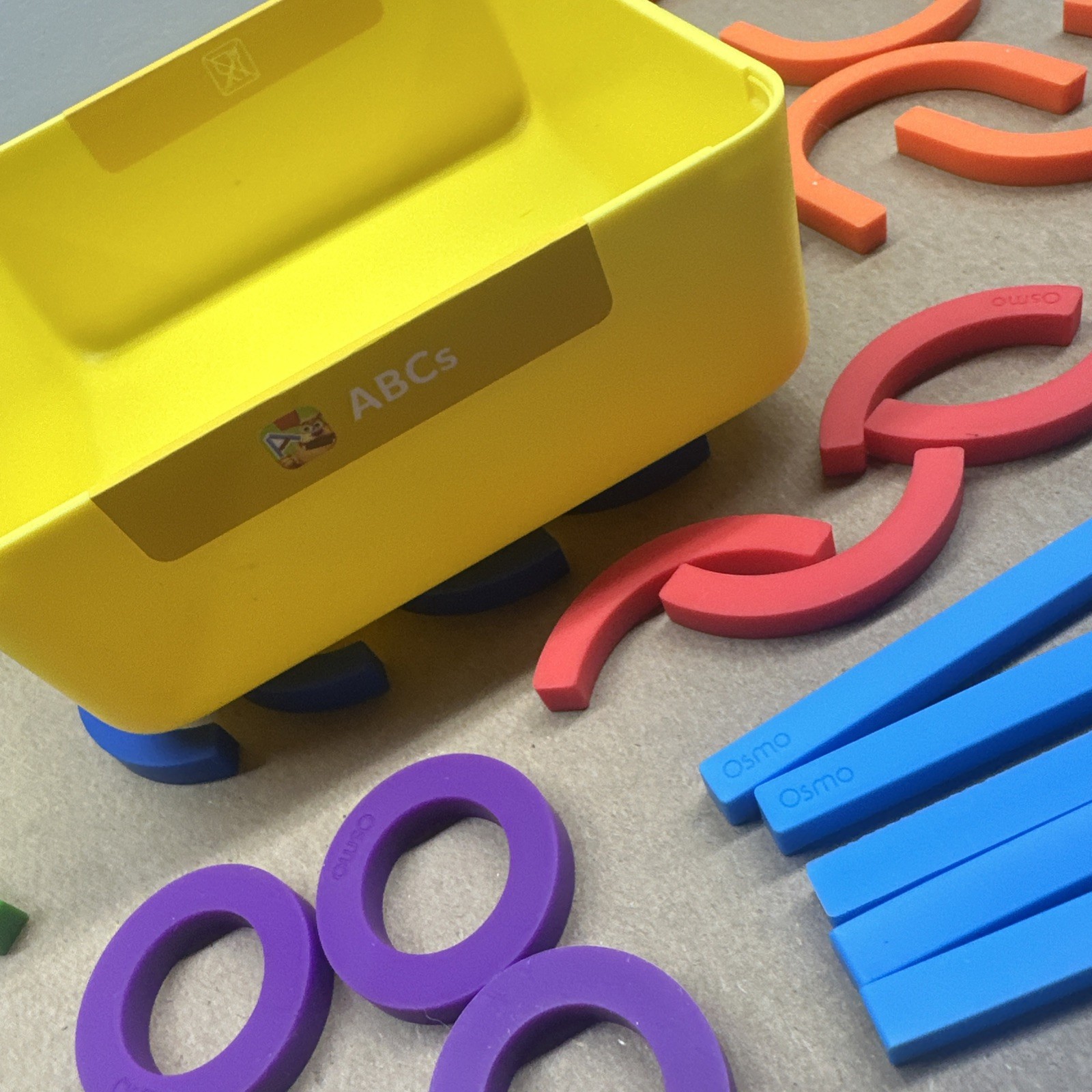 Osmo ABC Squiggle Magic In Box 38 PC Complete Sticks & Rings Little Genius W59