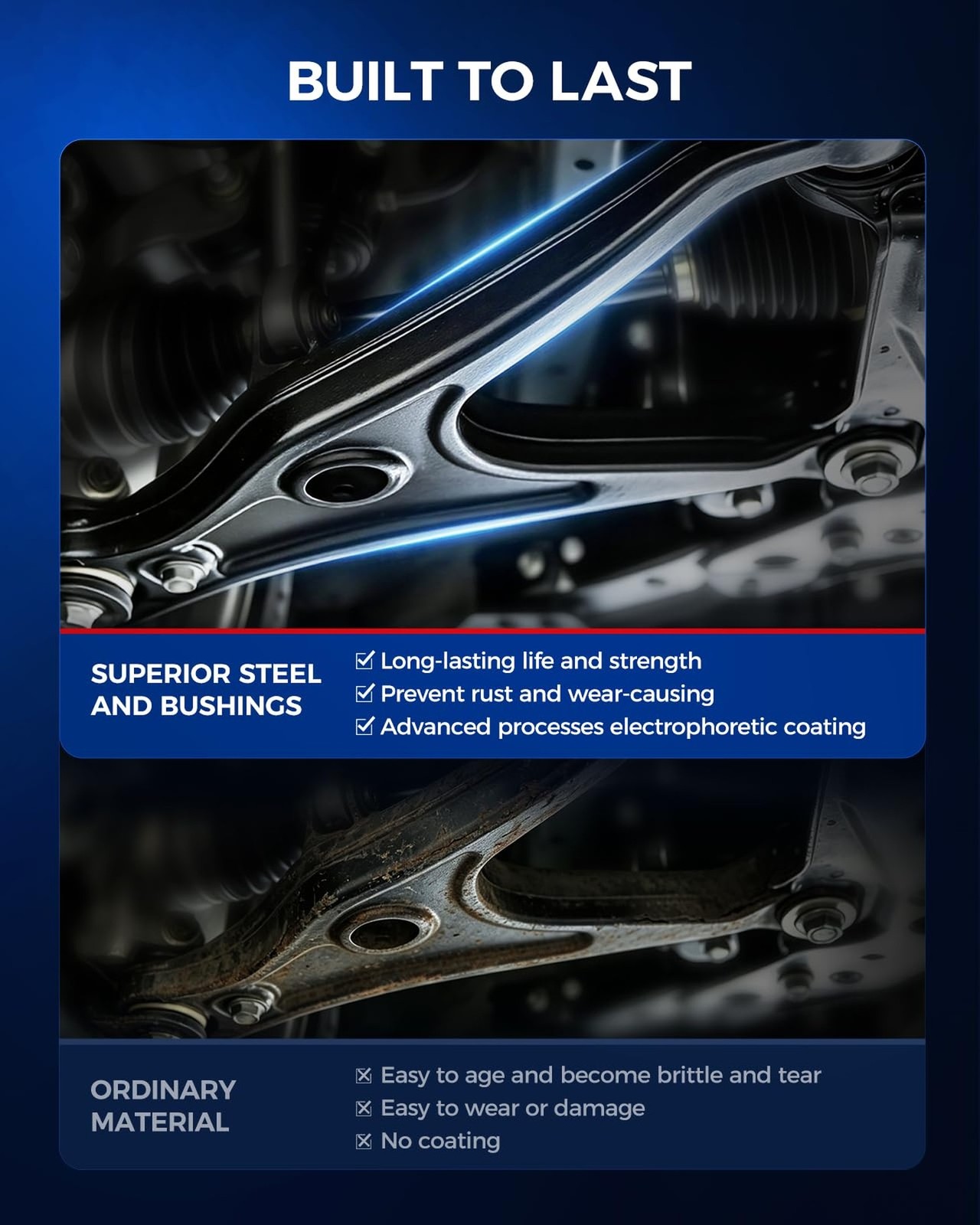 KAX Rear Upper and Lower Control Arms Fit for Jeep Grand Cherokee 1999 2000 2…