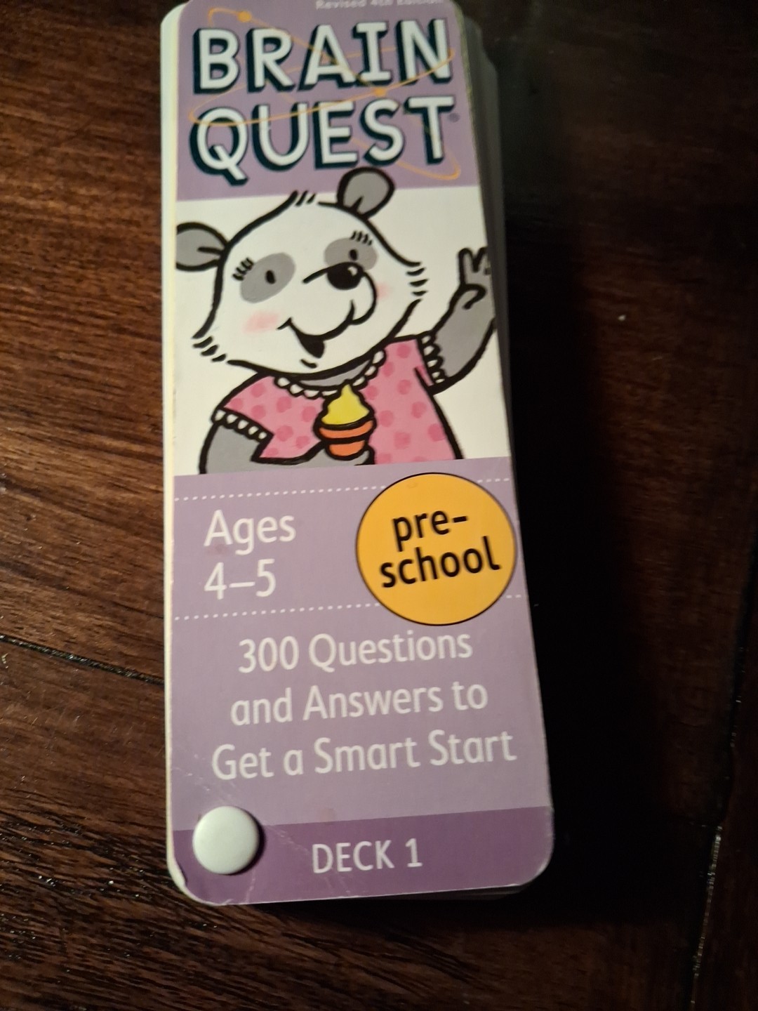 Brain Quest Pre School Deck 1 Ages 4 To 5 Revised 4th Edition
