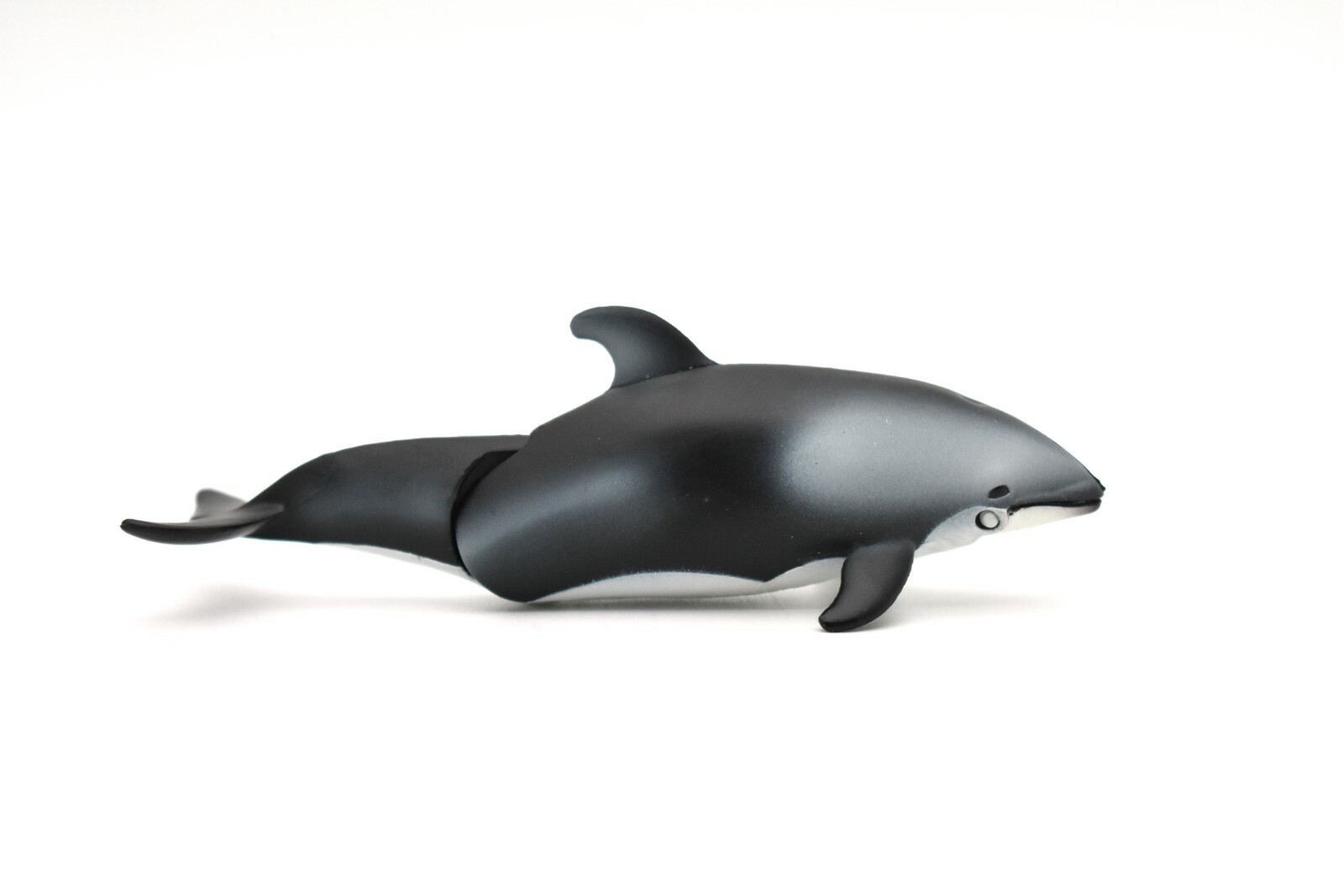 Dolphin, White Sided, With Moveable Parts, Quality Plastic Replica 4″ F095