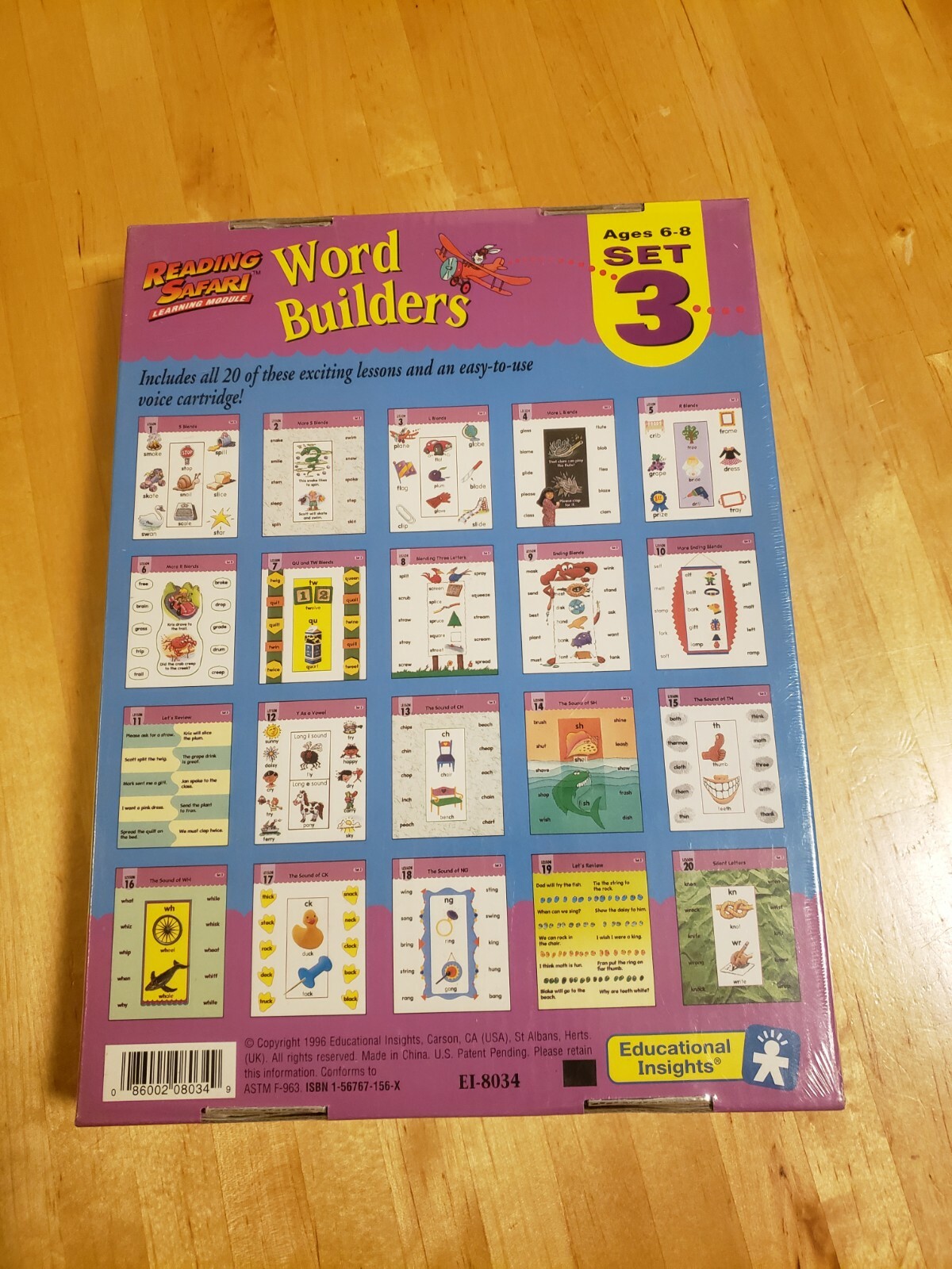 Reading Safari Learning Module Word Builders Set 3 Ages 6-8 EI-8034 – Sealed