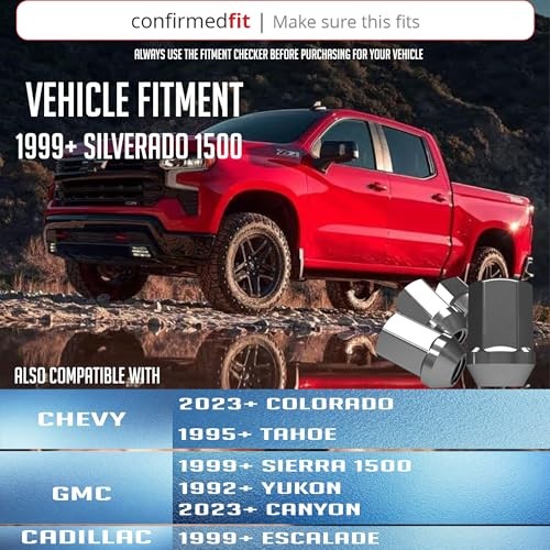 M14x1.5 Chrome Lug Nuts 24pc 1.77″ GM