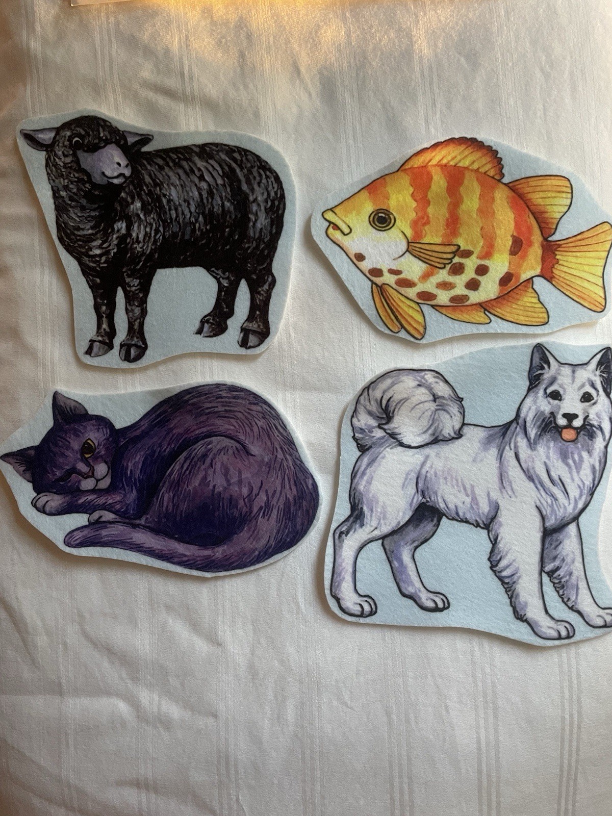 Story Time Felts By Bonnie Covel, Felt Characters With 2 Stories