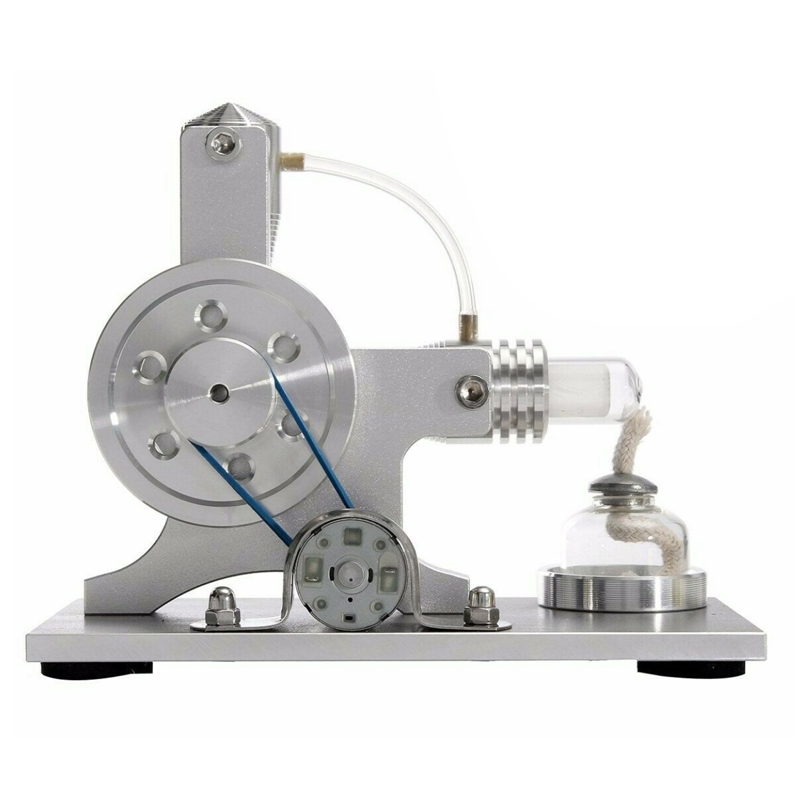 Silver Air Stirling Engine Motor Model Educational Steam Power School Physics k