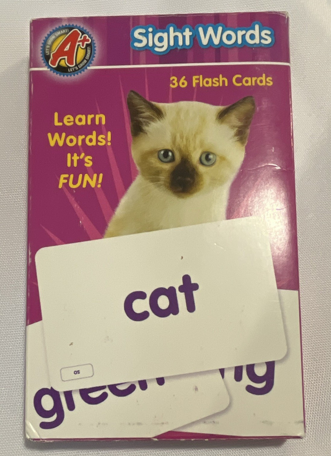 Dalmatian Press Sight Words Flash Cards 36-Card Set Reading/Phonics Ages 4+