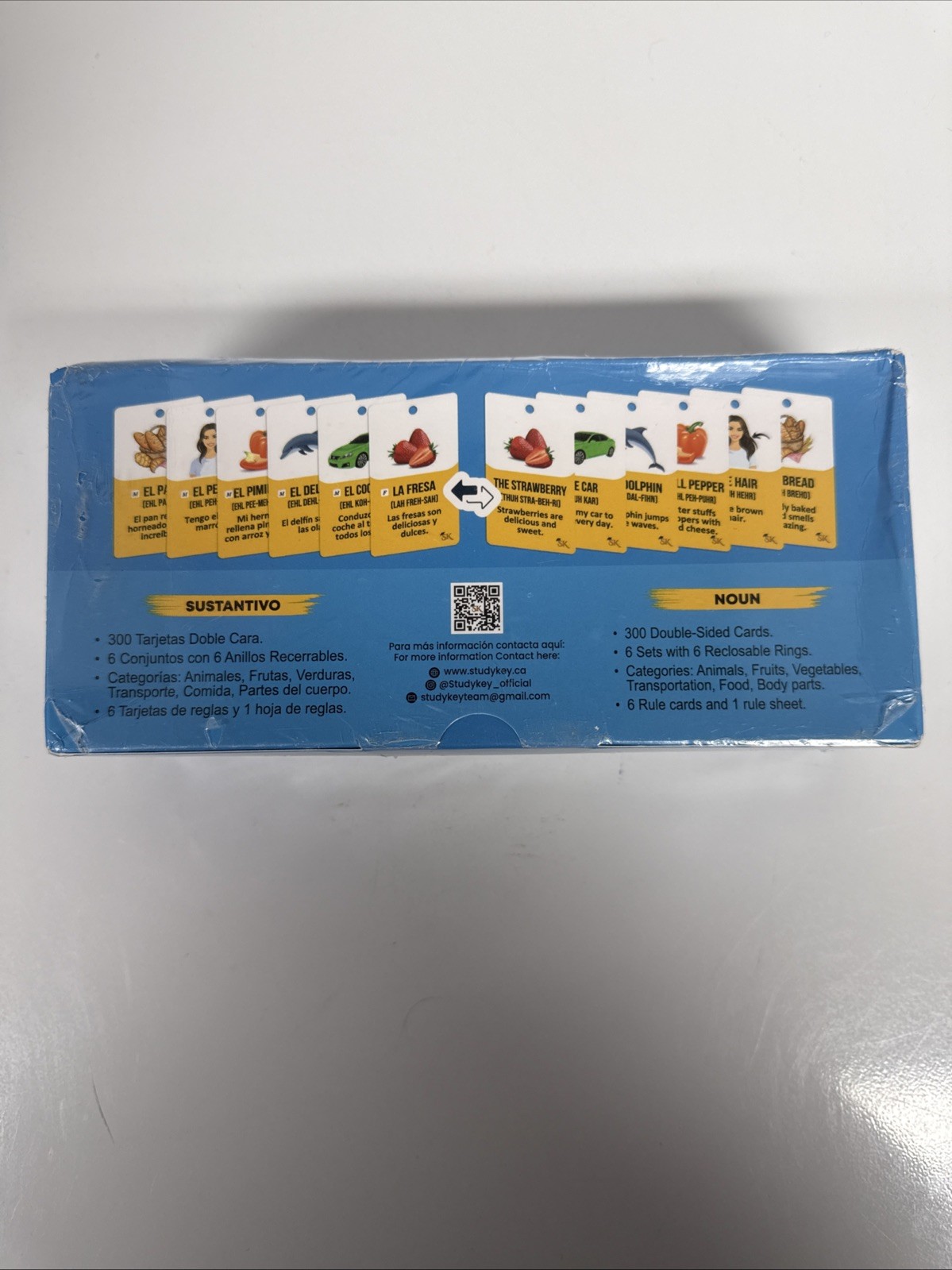300 Spanish Vocabulary Flashcards | Double Sided Bilingual Flashcards for Adu…