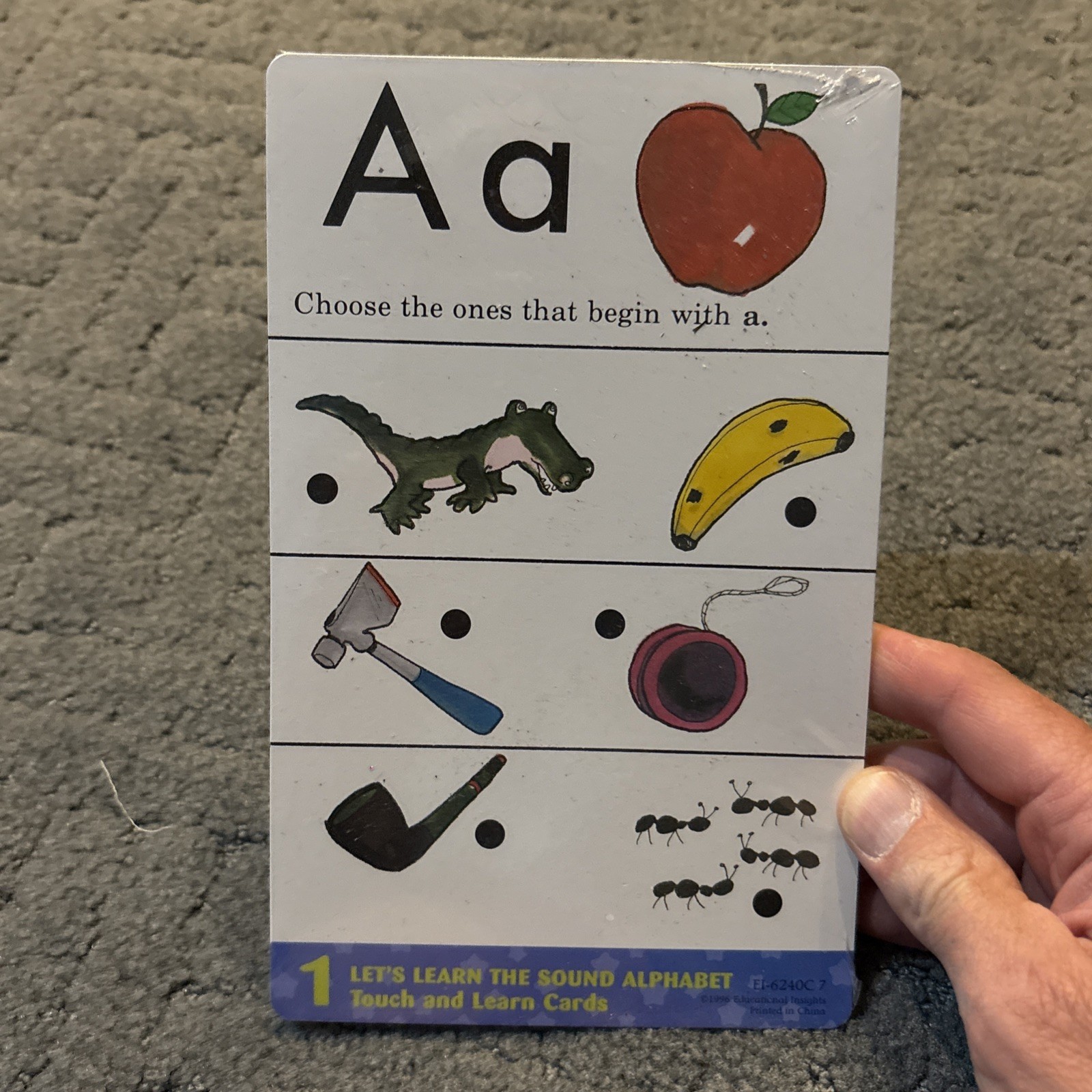 Educational Insights Hot Dots – 4 Sets Of Cards Letters Sounds Alphabet Shapes
