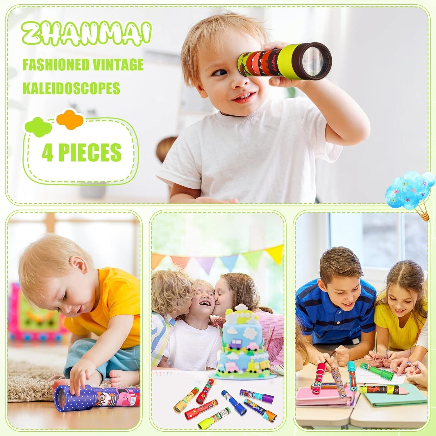 30 Pcs Classic Kaleidoscope Educational Kaleidoscope Toy Return Gift Vintage New