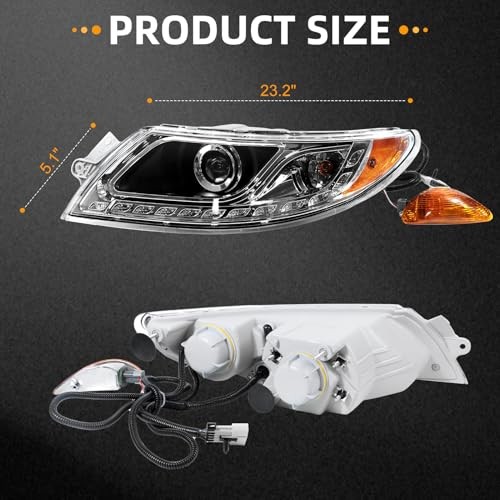 Headlight Assembly Fit for International Durastar Right Passenger Side