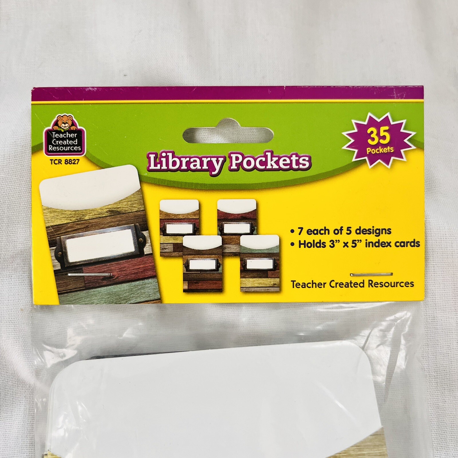 Teacher Created Resources Library Pockets Home Classroom TCR 8822 Storage