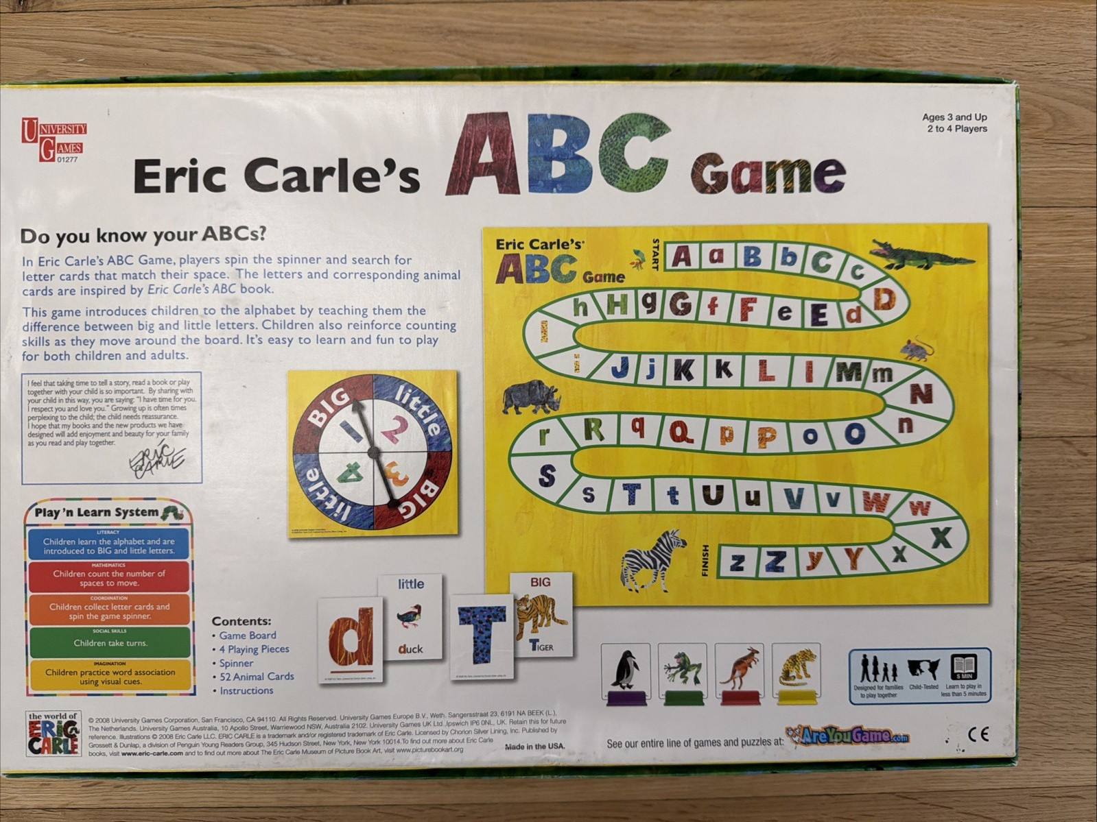 Eric Carl ABC Preschool Educational Alphabet Recognition Learning Game