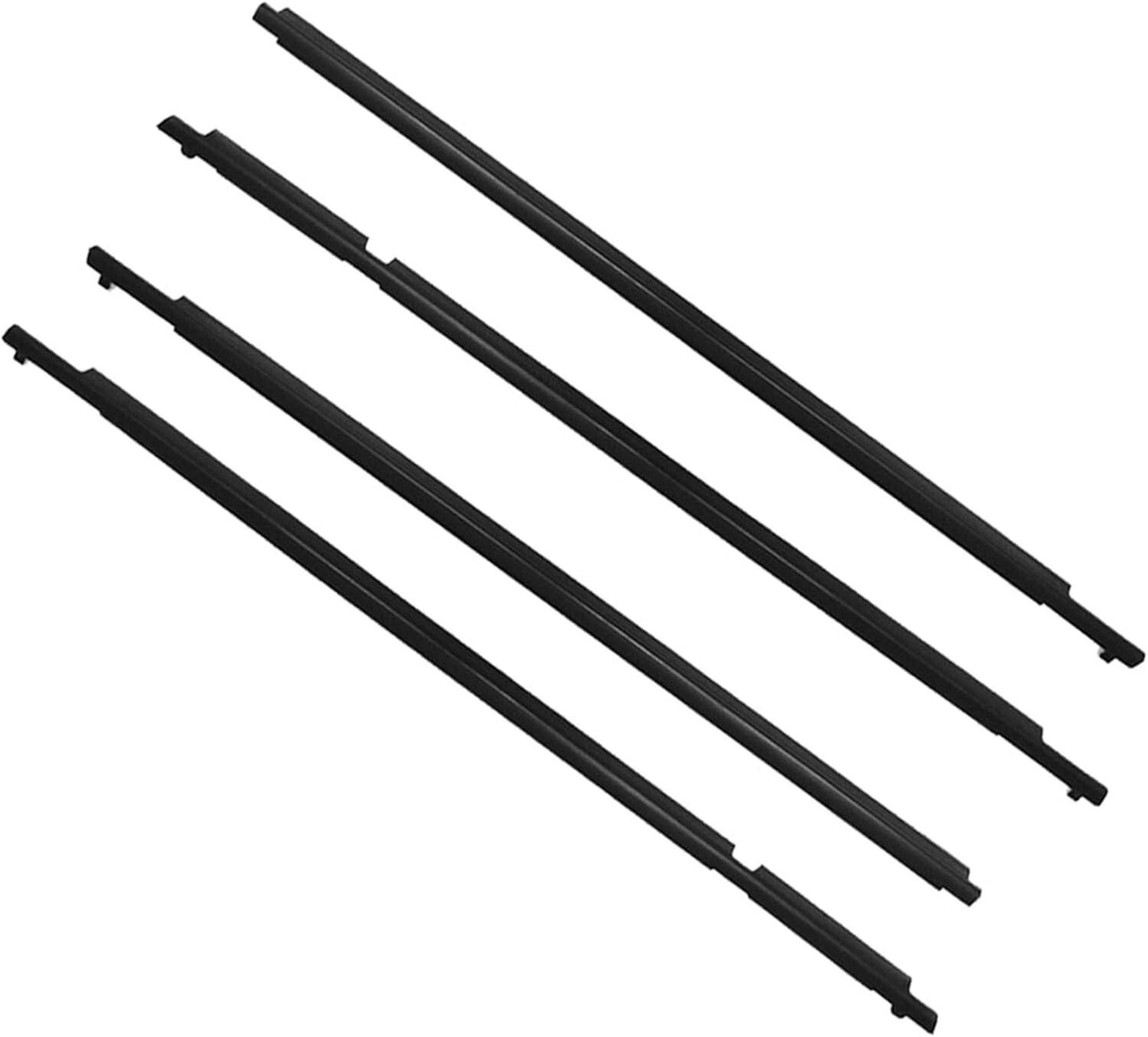 4-piecs Weatherstrip Window Molding Trim Sill Seal Belt Replacement for RAV4