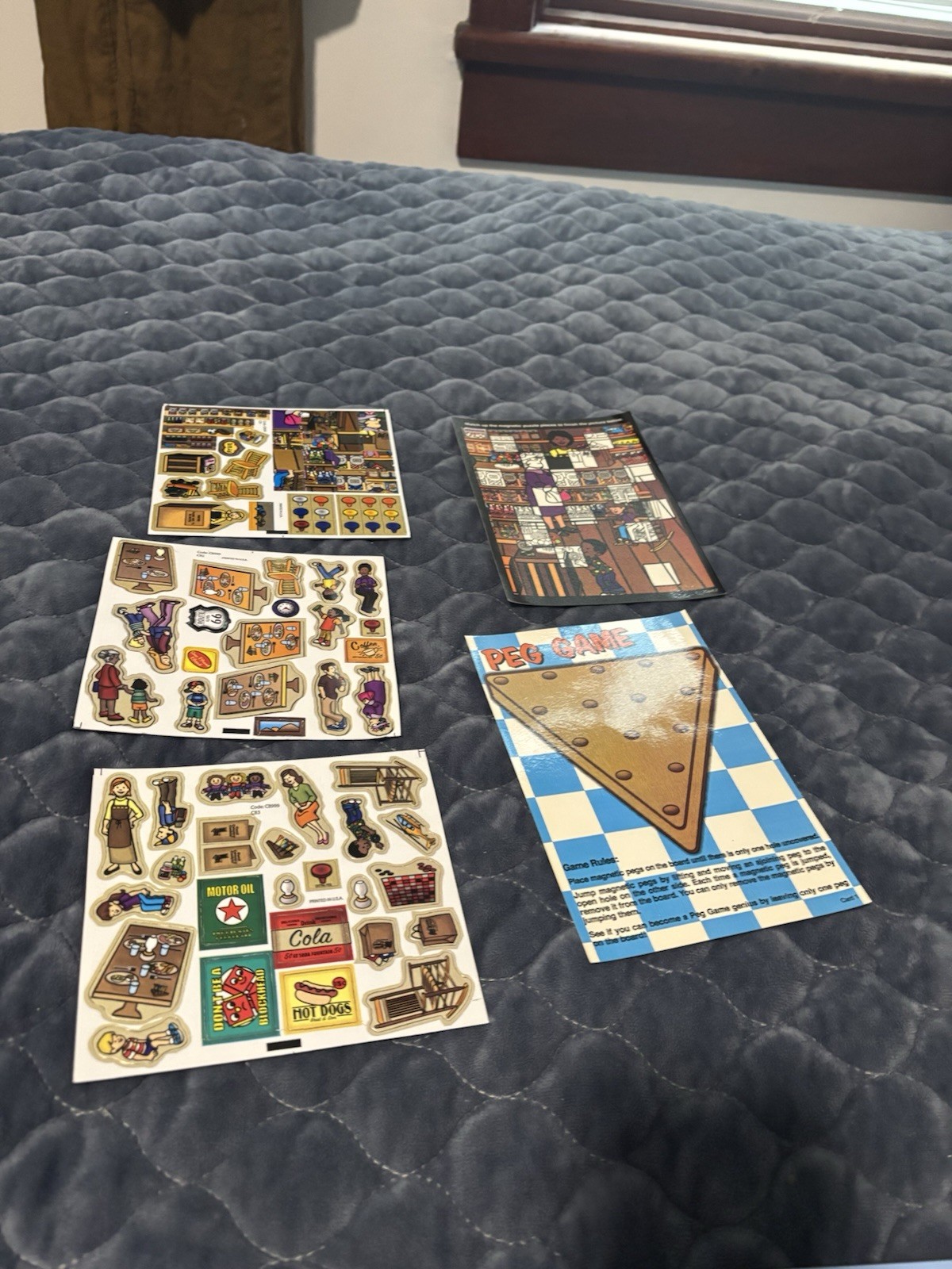 Cracker Barrel Old Country Store, 98 Magnetic Play Set In Tin Container. New*