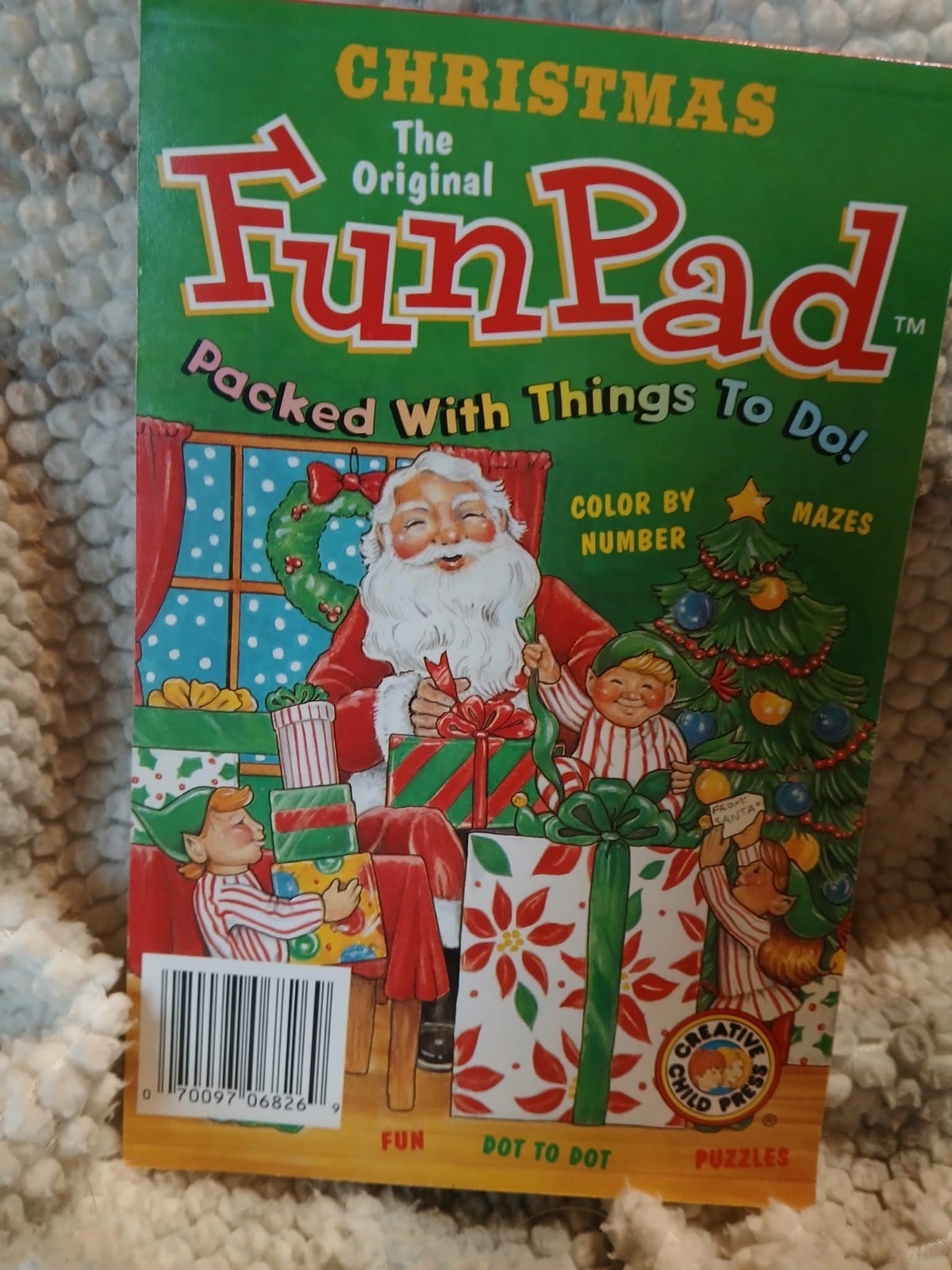 Playmore Inc. Christmas Fun Pad Mazes Coloring Games Color By Number Puzzles