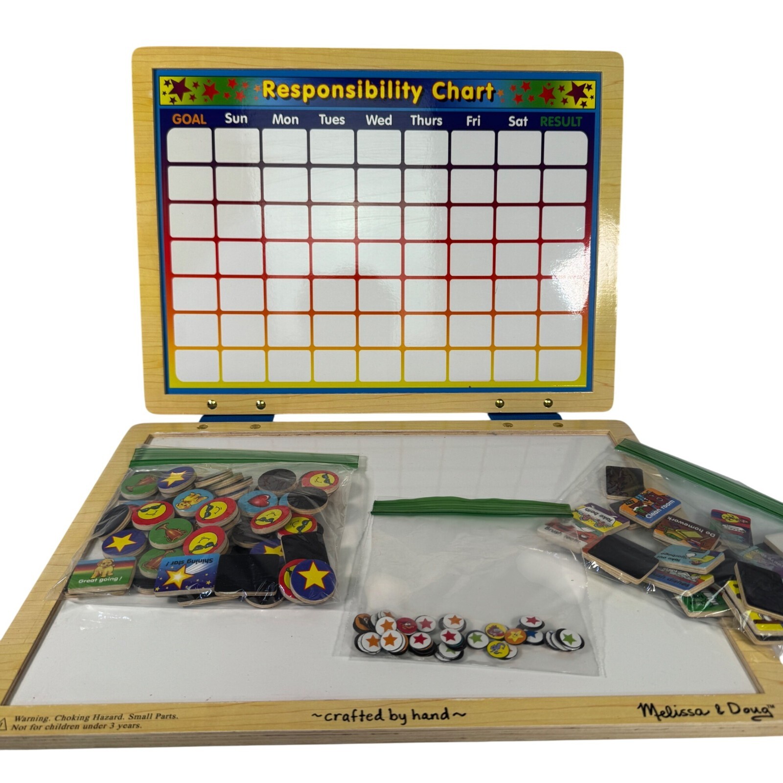 Melissa & Doug Responsibility Chart With Magnetic Reward Pieces