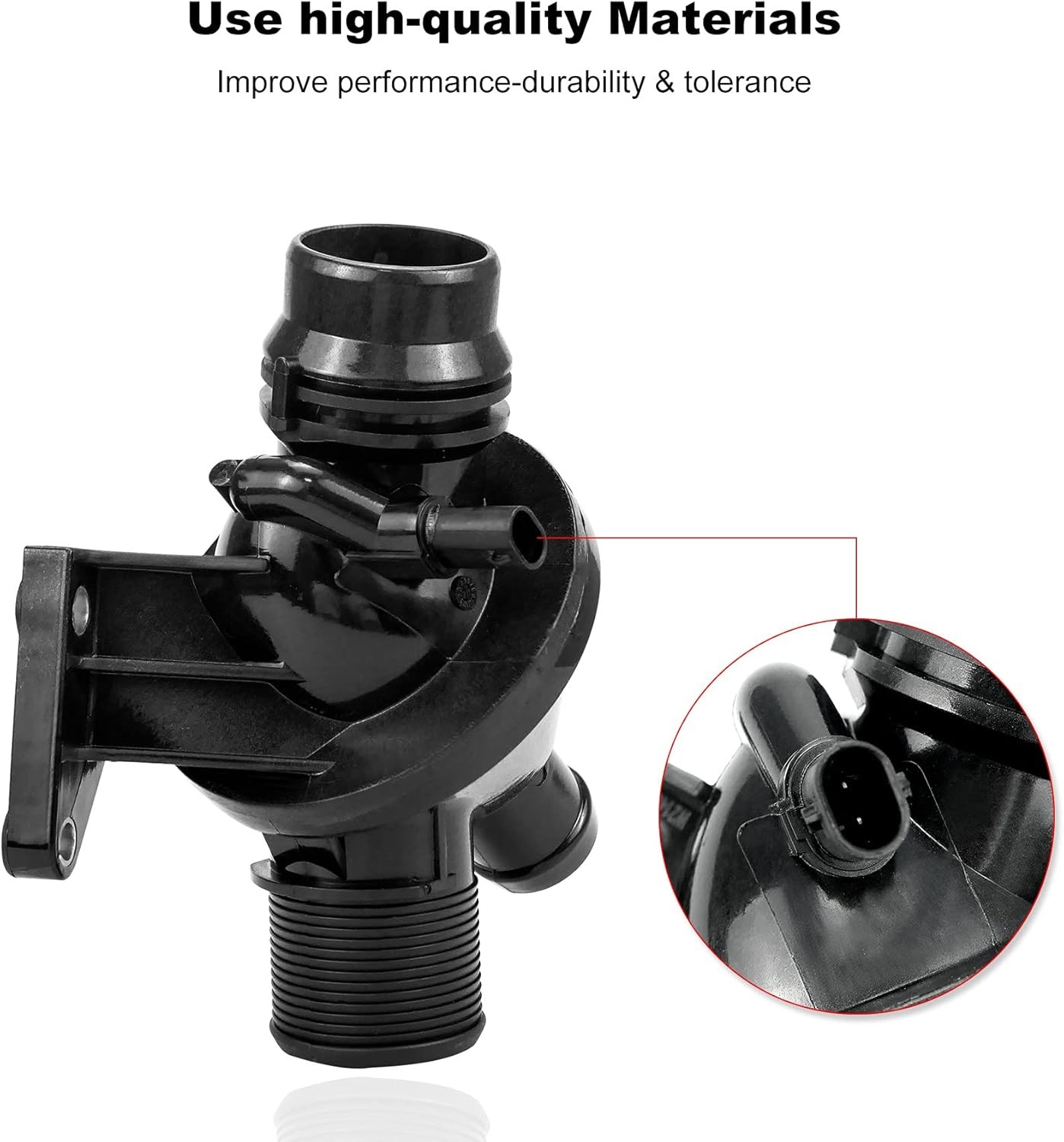 Engine Coolant Thermostat Housing Assembly with Sensors Fit for BMW E84 F10 F22