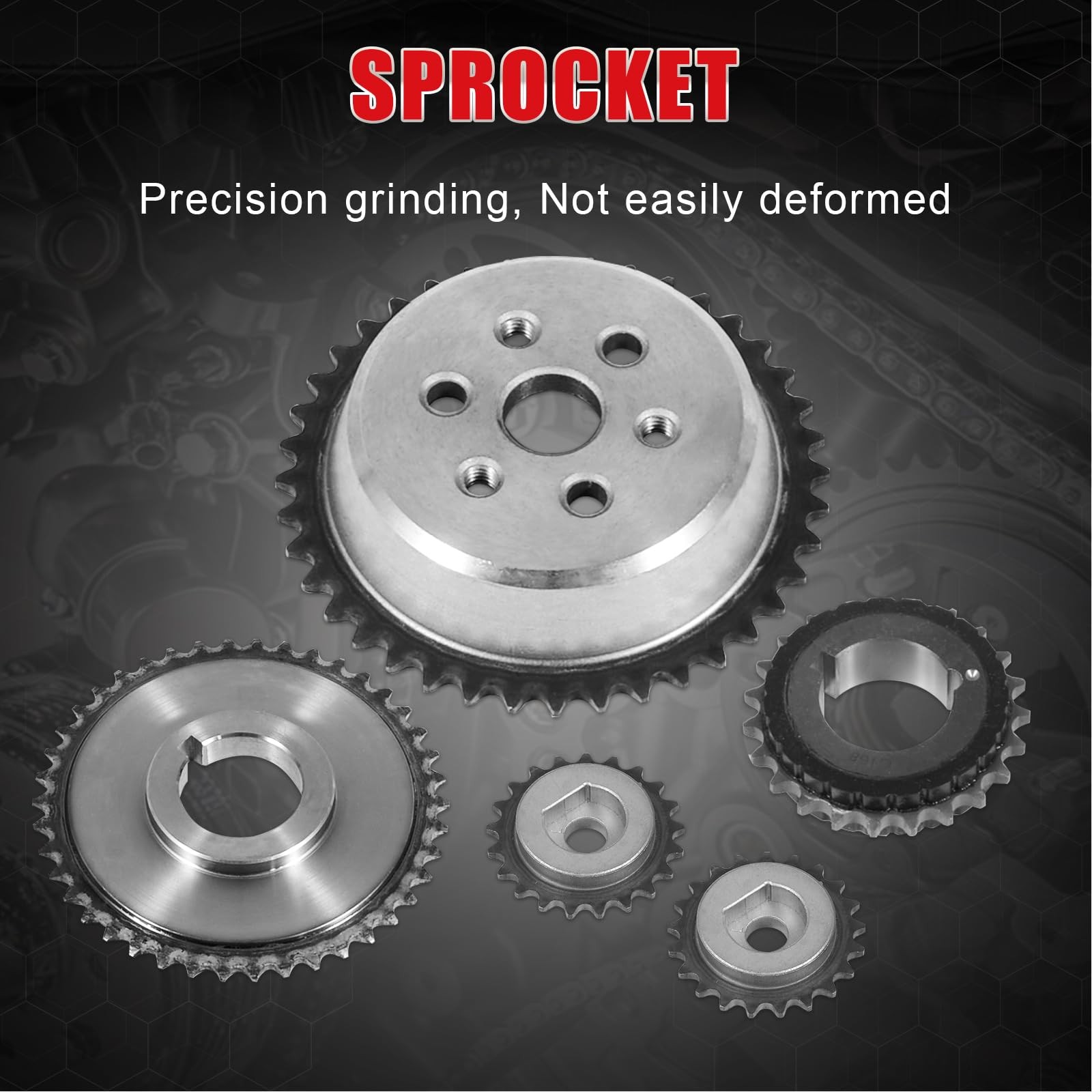 94201S Timing Chain Kit Tensioner Guide Rail Crank Sprocket Shaft 2.0L 2.2L 2.4L