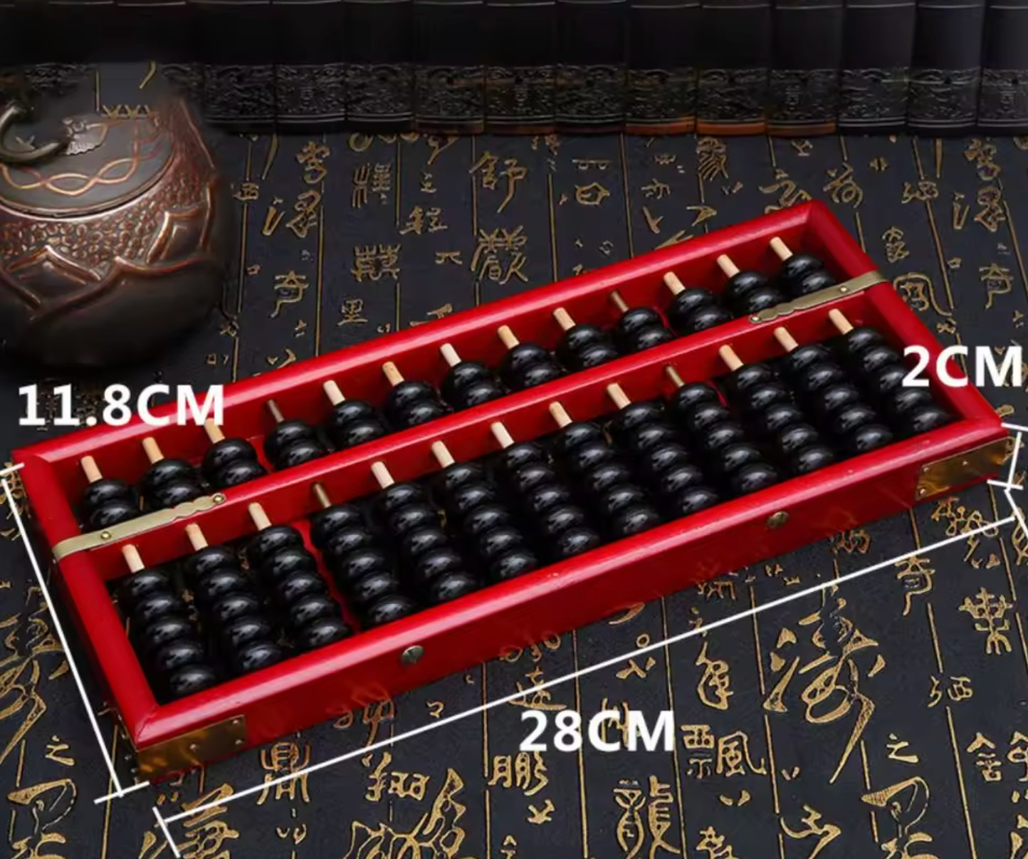 Wooden Abacus Calculator Wood Bead Arithmetic for Adults Kids Counting Tool