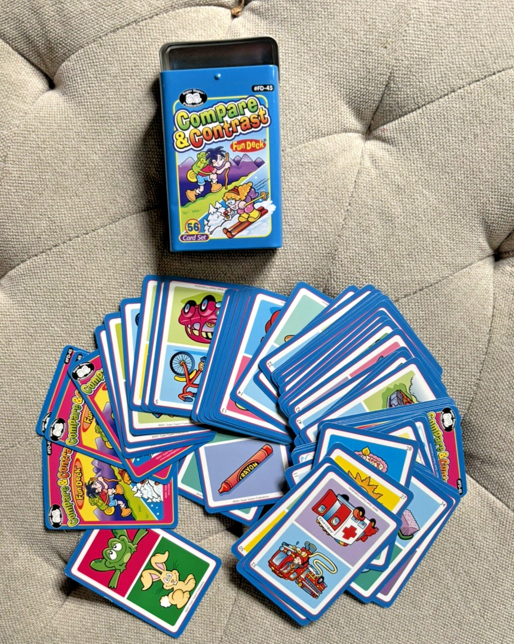 Super Duper Publications Compare & Contrast Fun Deck Multicolor Ages 5-11