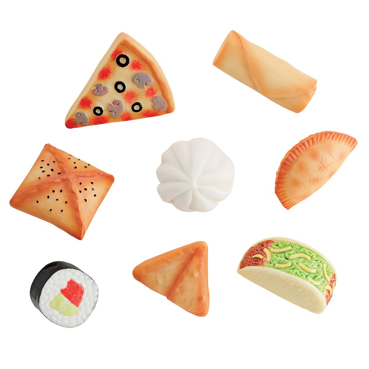 Yellow Door Sensory Play Stones Foods of The World – Set of 8