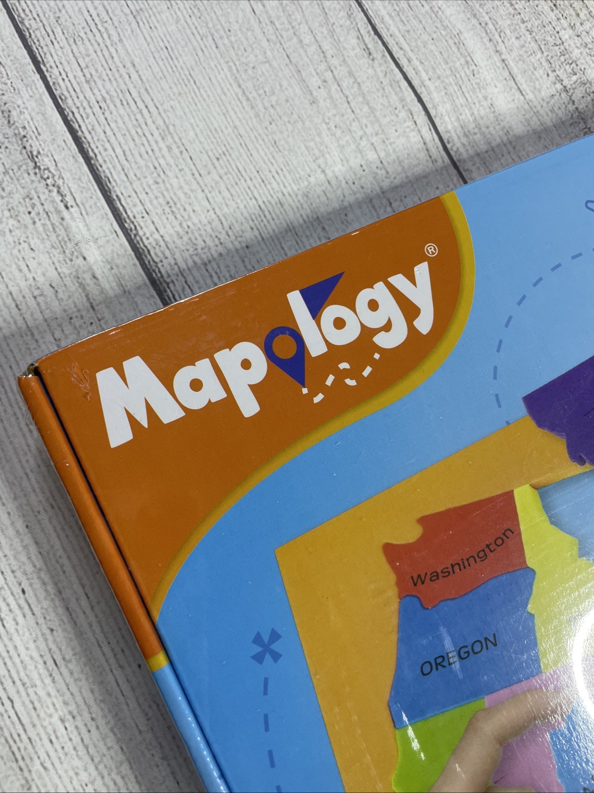 Mapology USA States with Their Capitals, Foam Jigsaw Puzzle & Flags Sealed New!