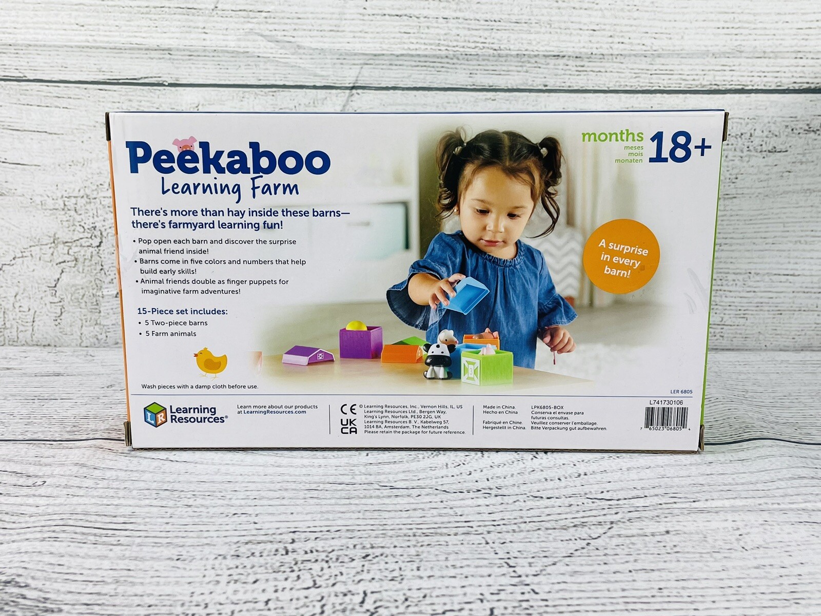 Learning Resources Peekaboo Learning Farm, Counting, Matching & Sorting Toy