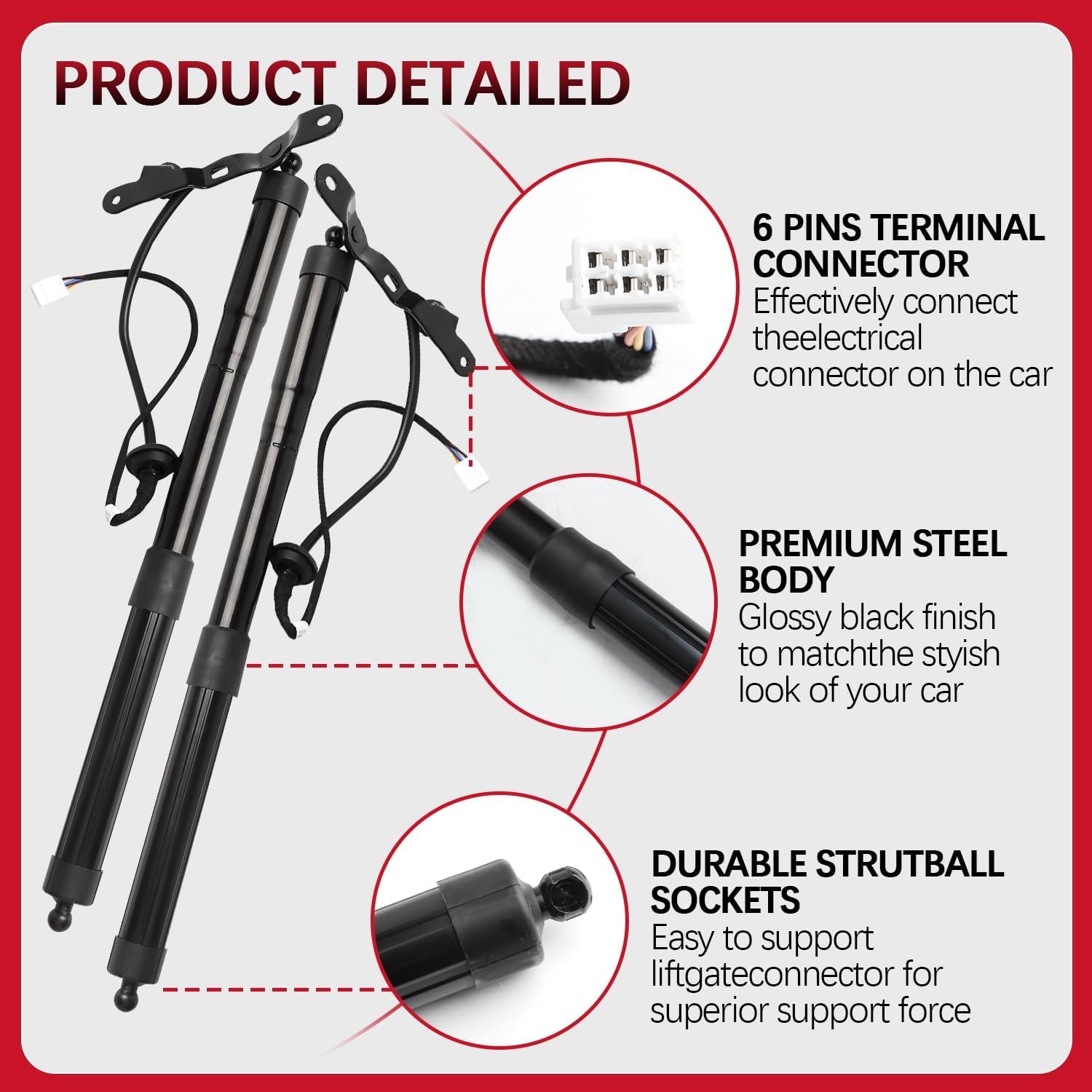 Electric Rear Hatch Lift Struts 2013-2018 Rav4 Left Right