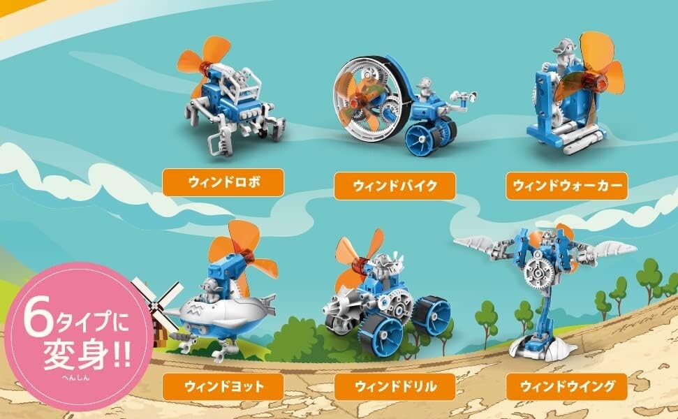 ELEKIT, Windy, Wind-activated robot that transforms into 6 types JS-7907