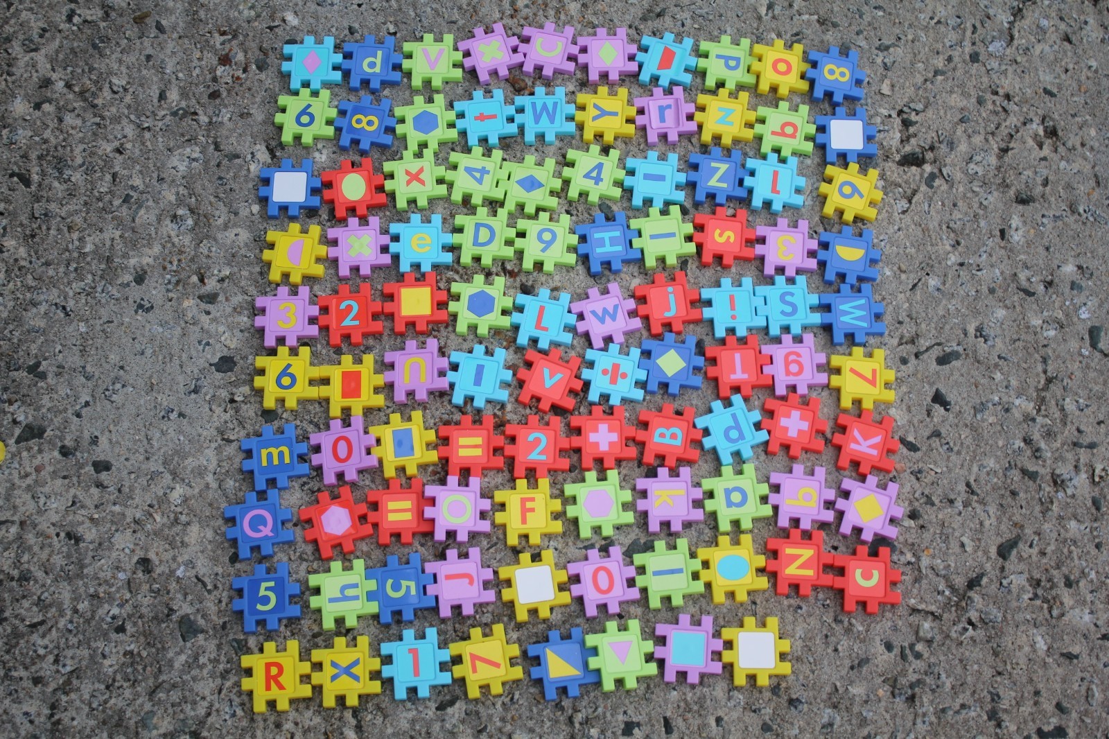 Puzzle Connectors Learning Toys Alphabet Numbers Ankyo 98pcs STEM Ages Preschool