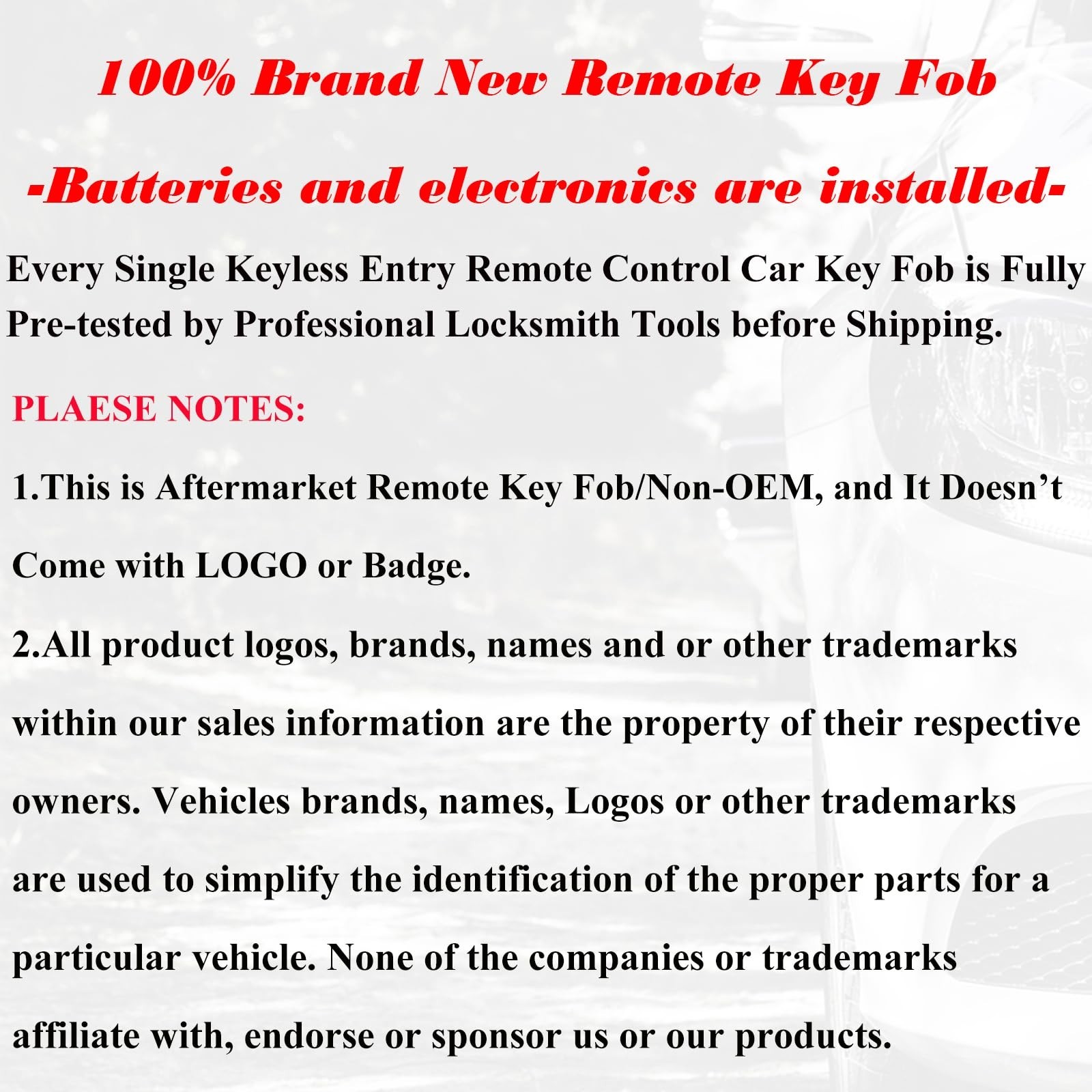SUPALAND Car Key Fob Replacement Fits for Jeep Grand Cherokee Dodge Durango 2…
