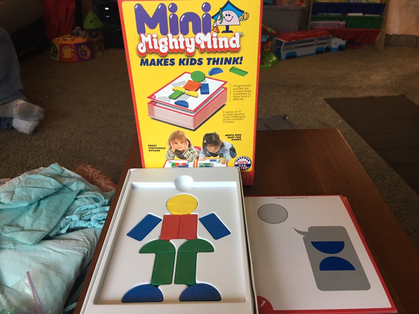 Leisure Learning Products 2009 Mini Mighty Mind Children Puzzles Complete Shapes