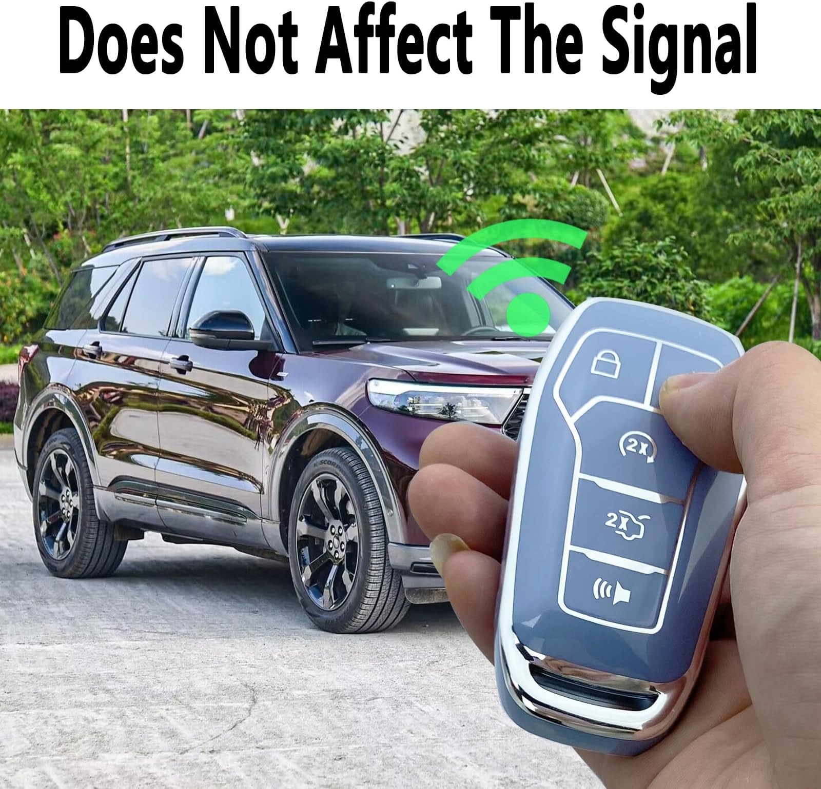 Key Fob Cover Case Compatible with Ford F150 F250 F350 Fusion Edge Explorer M…