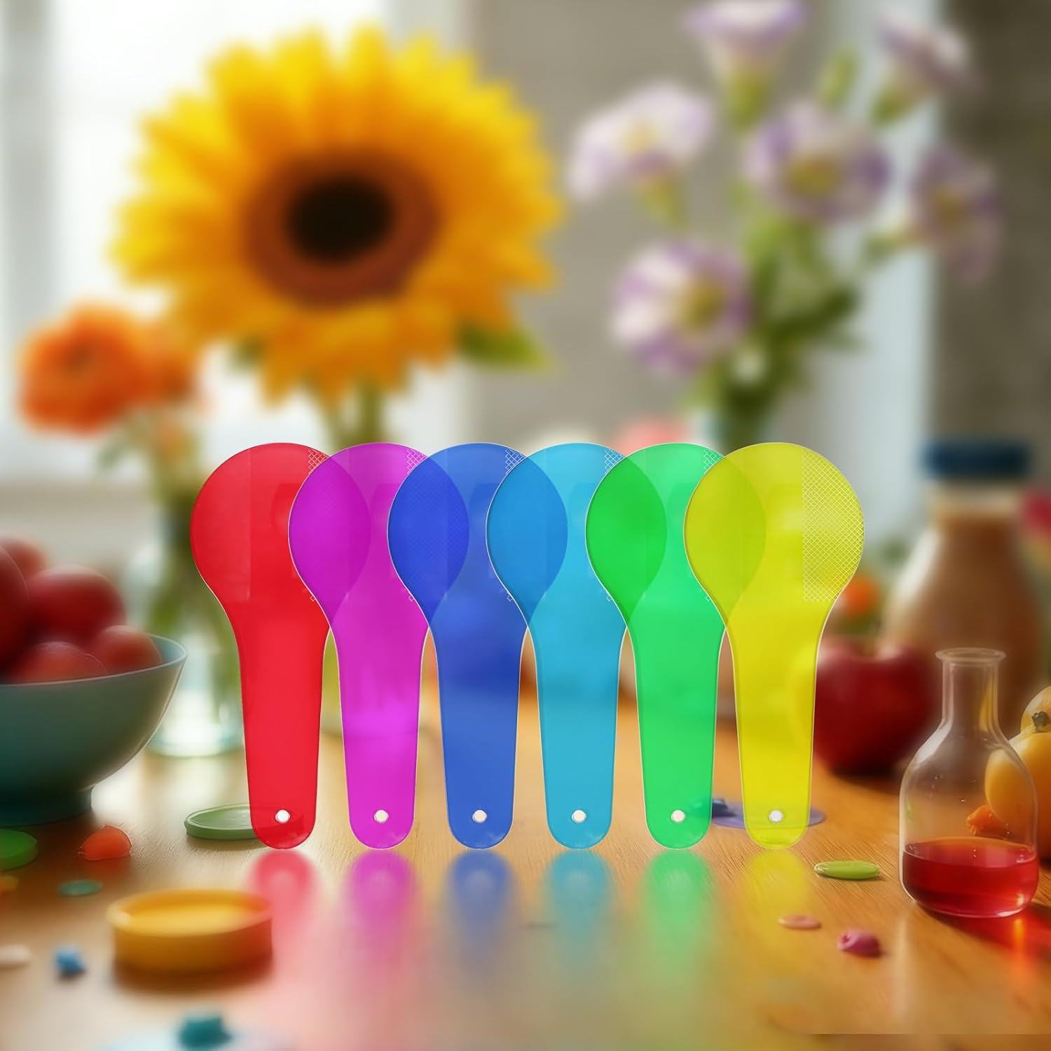 6Pcs Color Paddles,Transparent Optics Filter Plate Color Learning for Learning