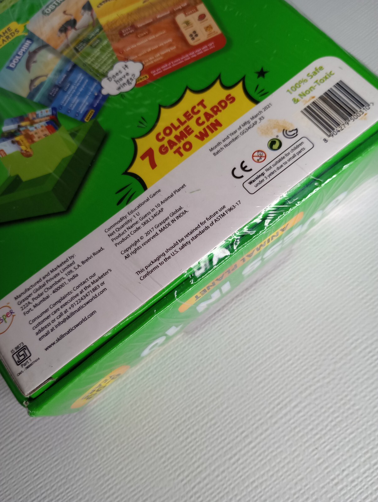 Skillmatics Guess in 10 Animal Planet Card Game New