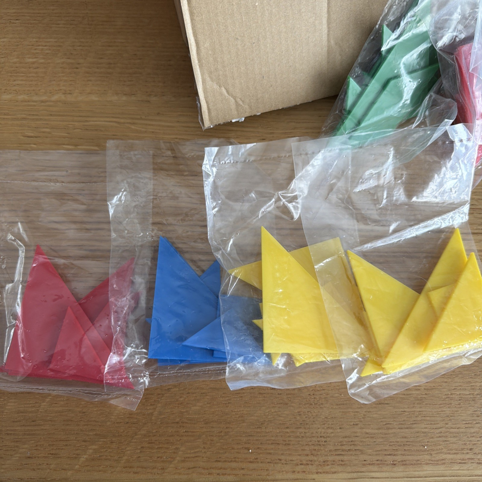 Mixed Lot Of 300+ Plastic/wooden Learning Shapes And 8 Bags Brand New