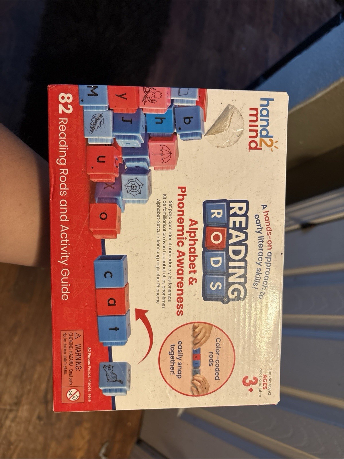 Hand2Mind Reading Rods Activity Set Phonics Game Ages 3+ 94pc