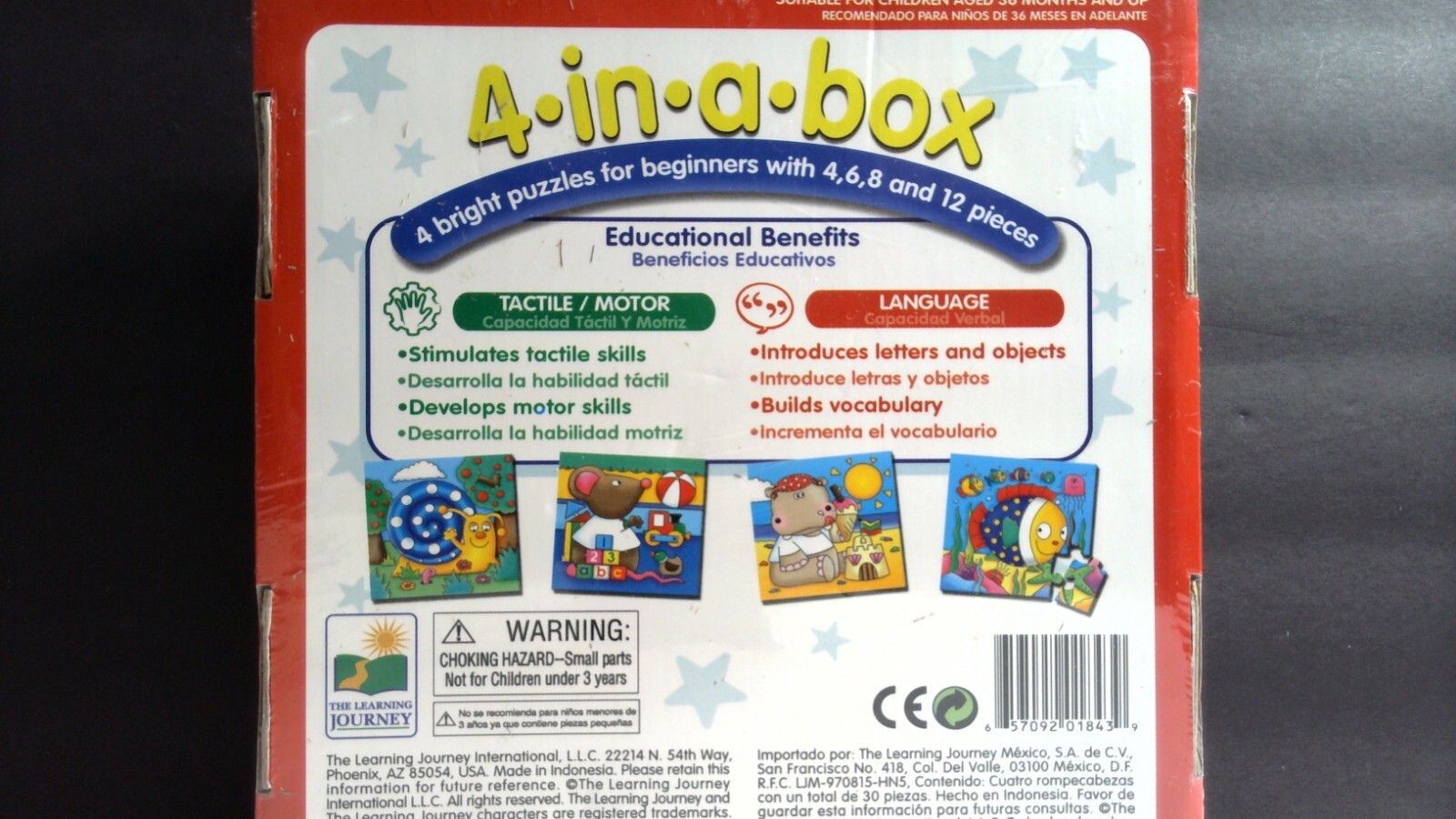 4 In a Box (Mis Cuatro Amigos) The Learning Journey Puzzle