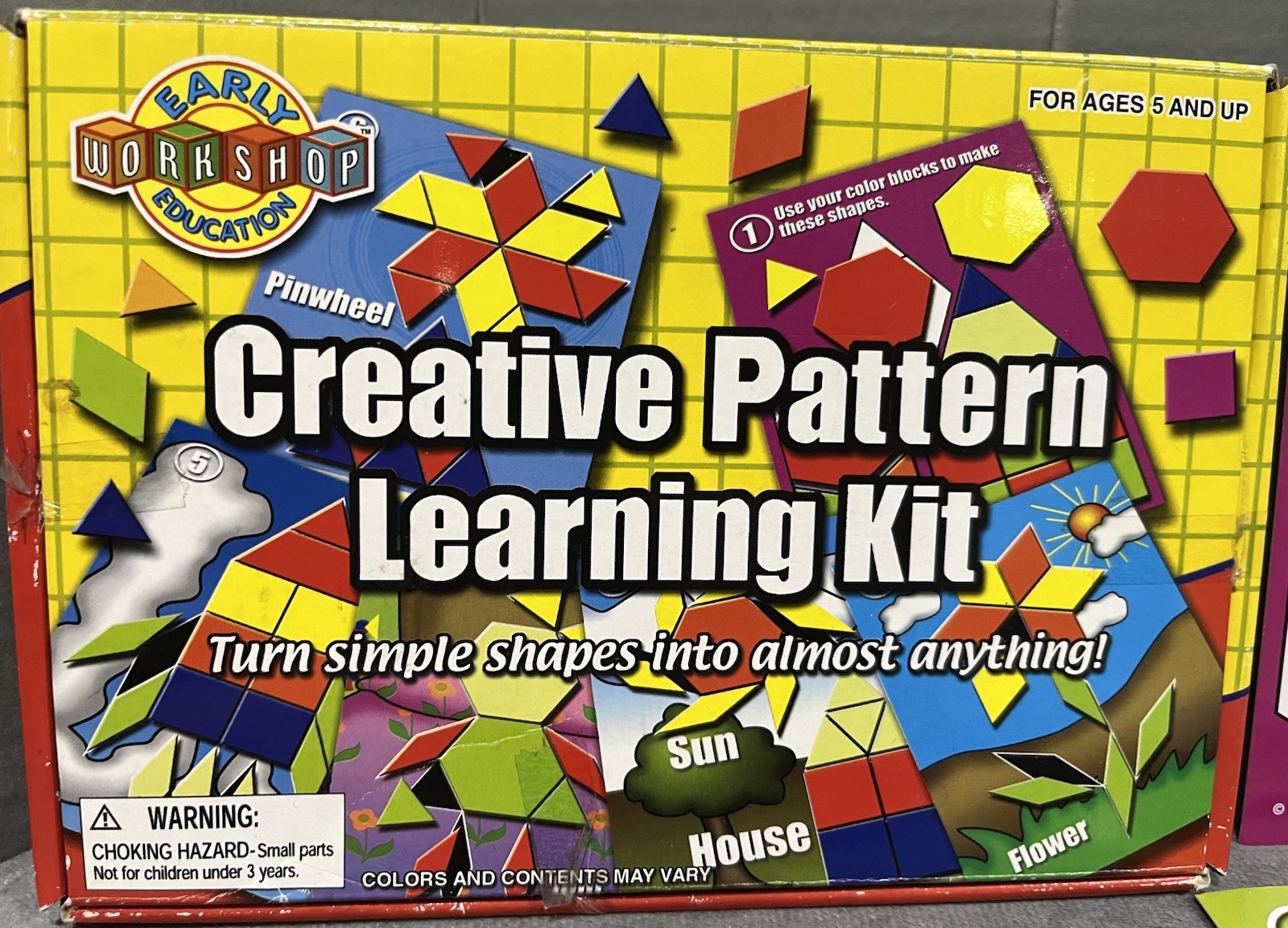 Early Workshop Education Creative Pattern Learning Kit Tangrams Puzzle Childrens