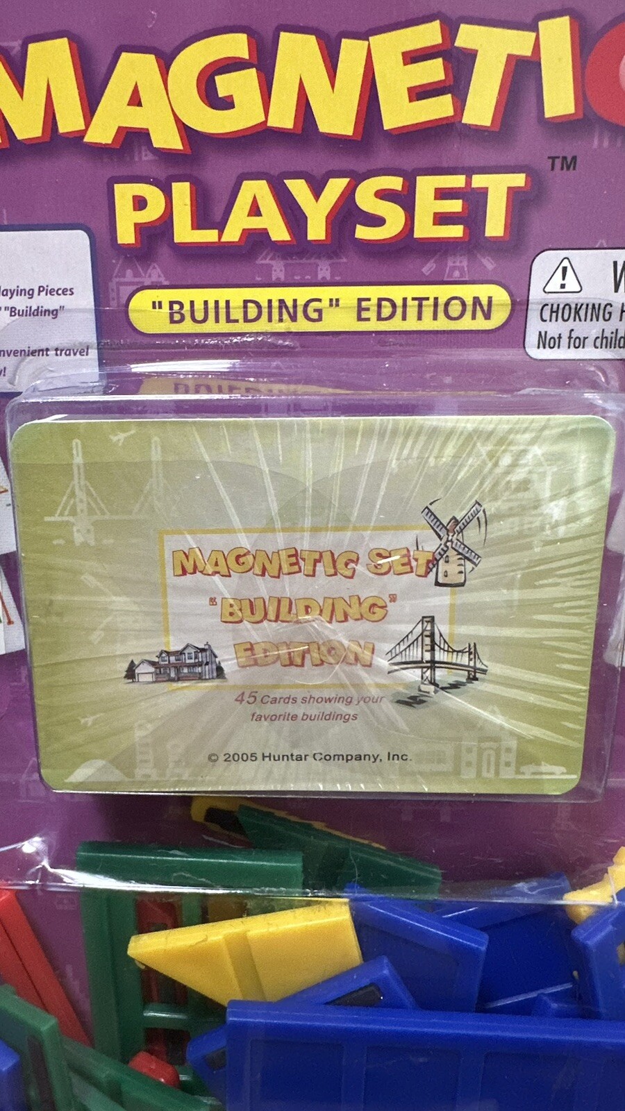 Learning Mates Magnetic Playset “Building” Edition Age 5+ 45 Design Cards 62 Pc
