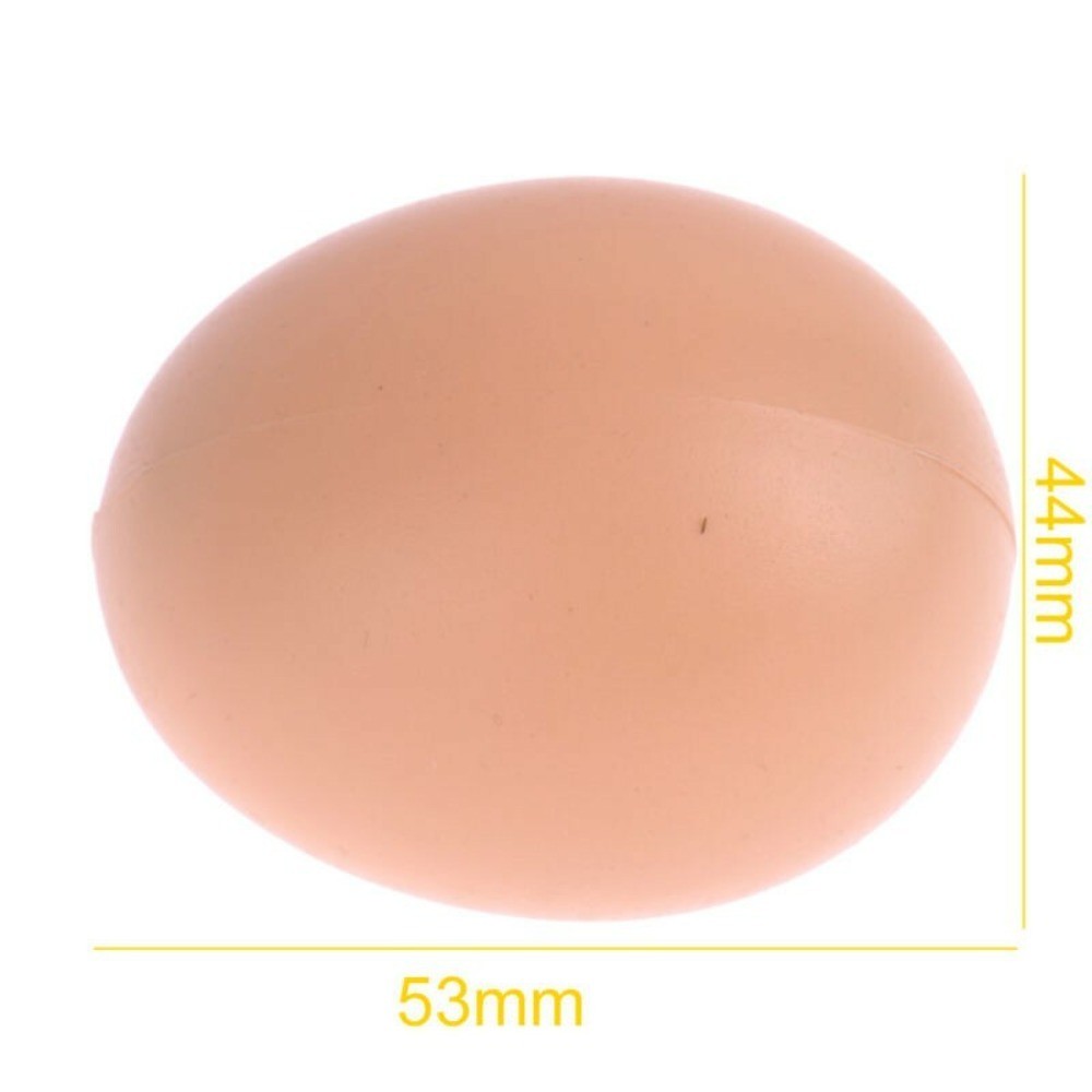 5Pcs Set Fake Plastic Eggs Model Joke Farm Chicken Nesting Hen New