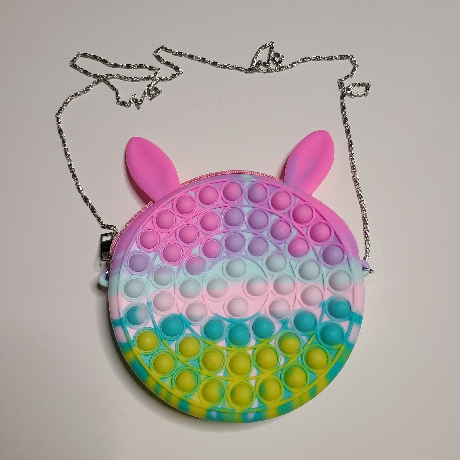 girl purse Popit Fidget Toy Push Bubble Sensory Stress Relief Kids crossbody bag