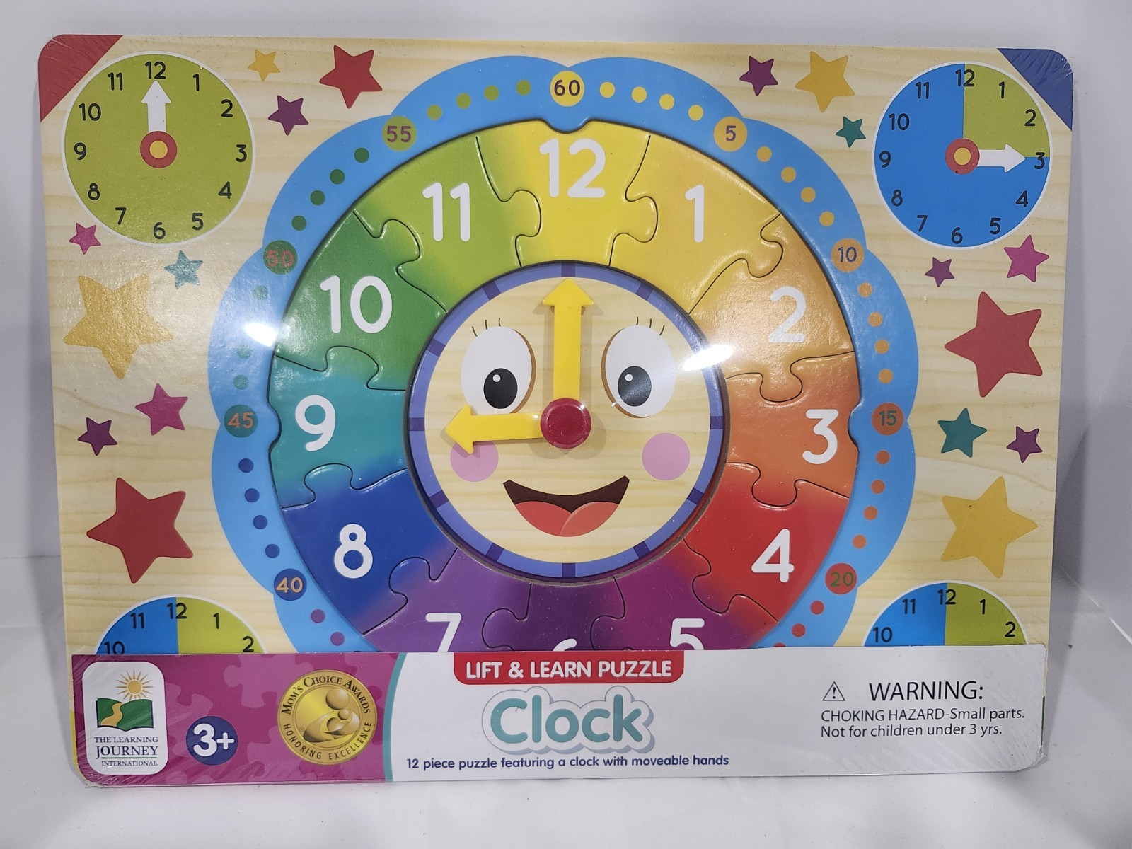 Lift & Learn Puzzle Clock by The Learning Journey 3+ New in Package