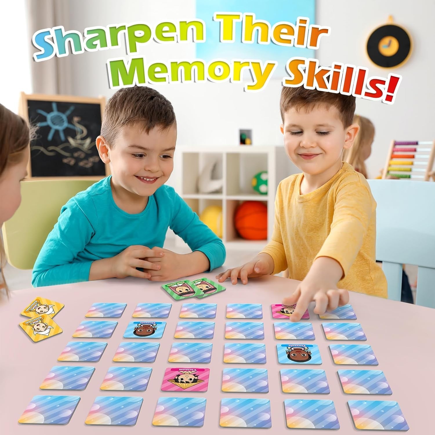 Aizweb Match Game, Memory, Children Around the World Countries 36 Pcs