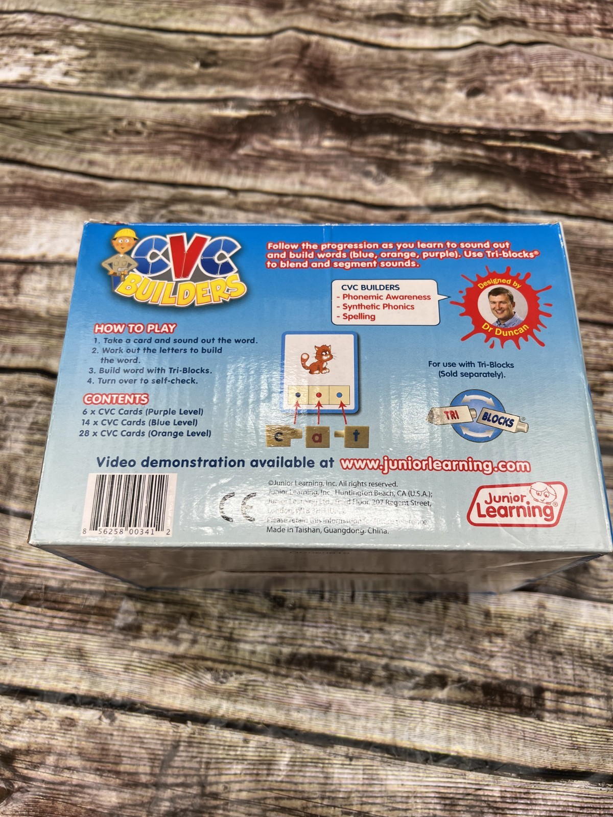 Junior Learning CVC Builders Activity Cards Excellent Condition